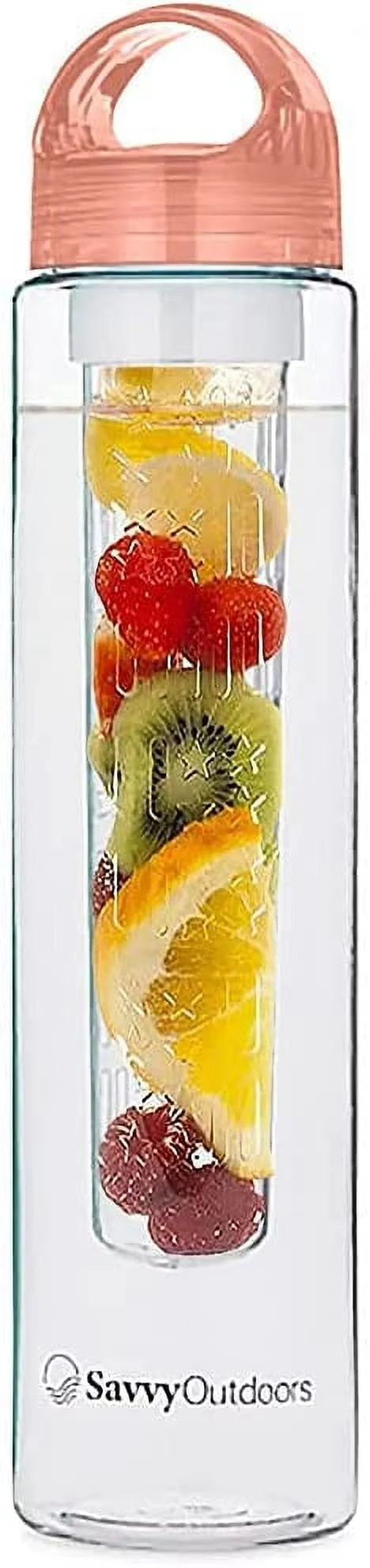 Infusion Fruit Infuser Water Bottle - BPA Free Insulated Water Bottle, Reusable Water Bottle with Fruit Infuser, Easy-to-Clean Gym Accessories for Women, Sports Water Bottle, Savvy Outdoors