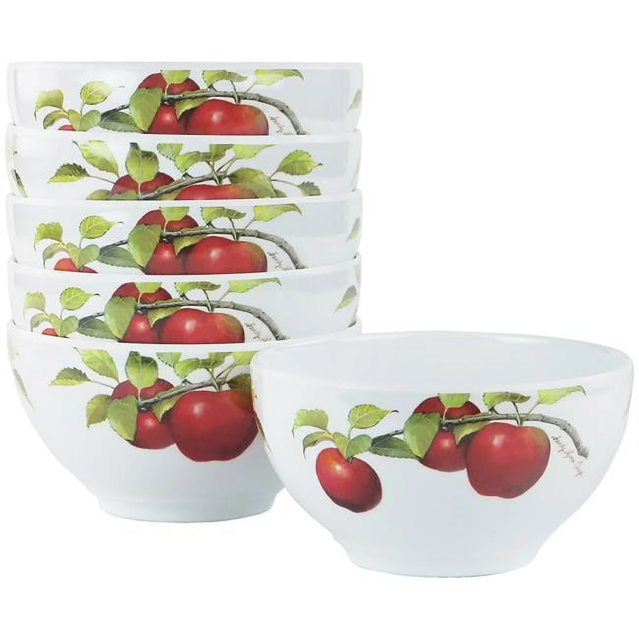 Reston Lloyd 6pc Melamine Bowl Set Harvest Apples