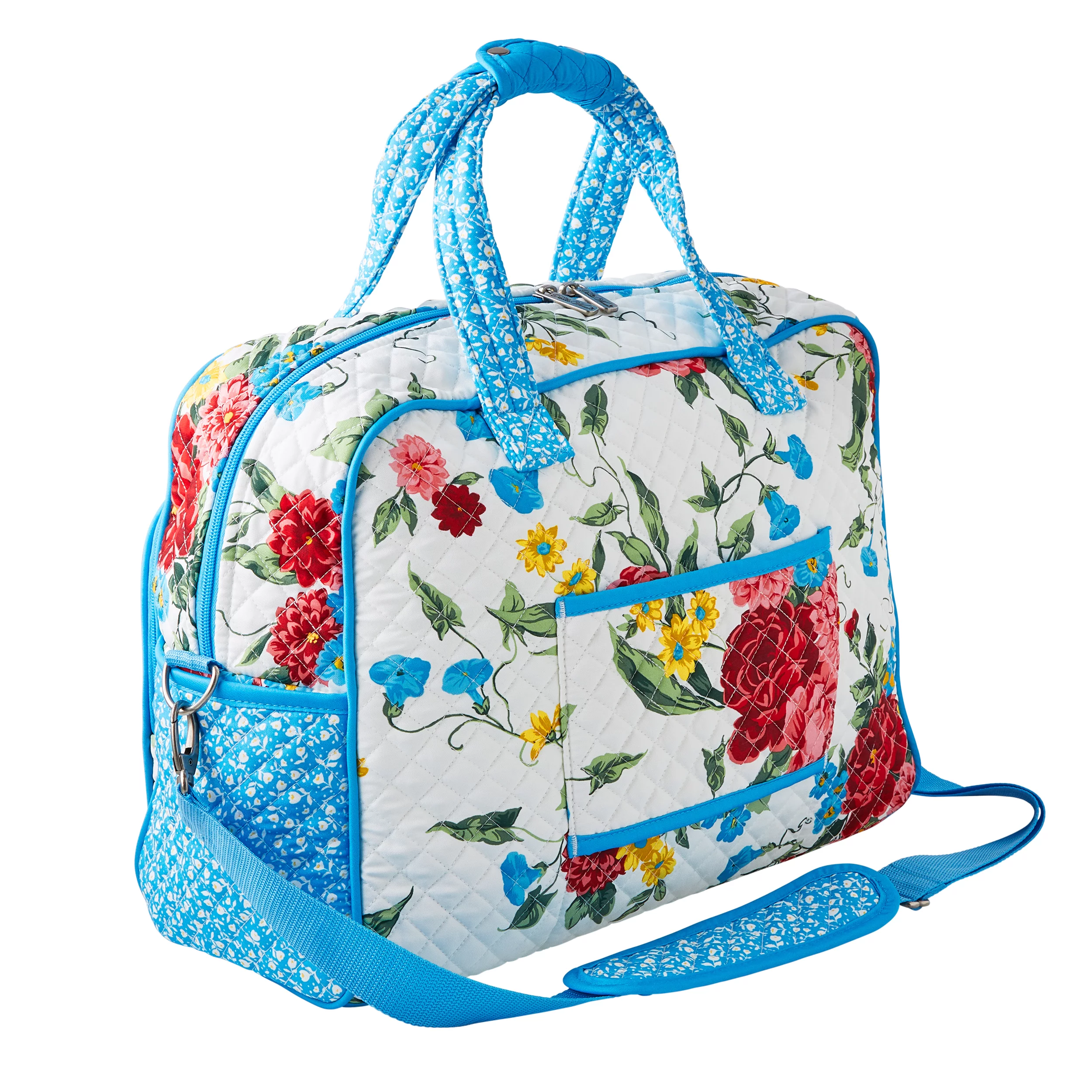 The Pioneer Woman Sweet Rose Quilted Fabric Weekender Bag