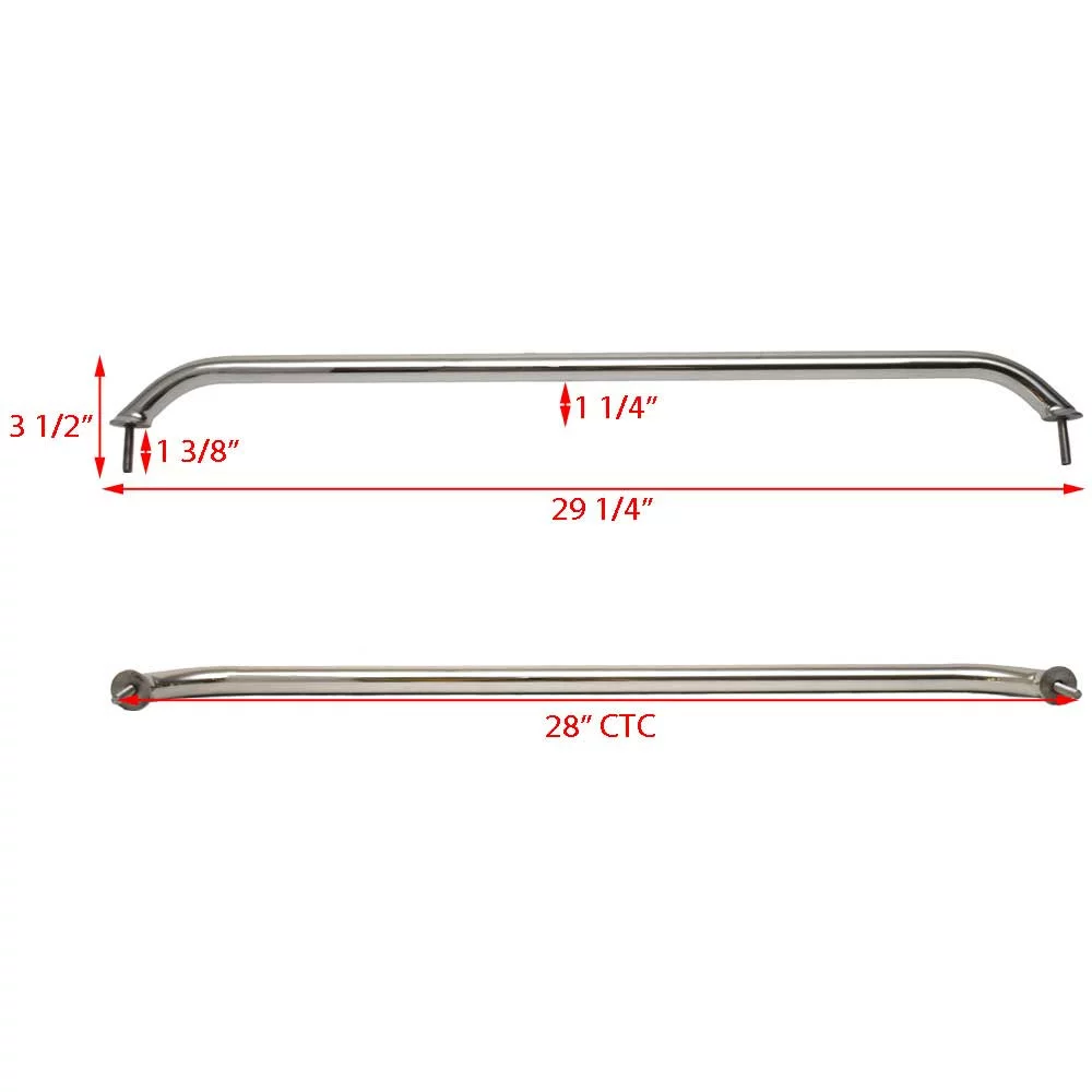 Boat Grab Rail 705800 | Polished Stainless Steel 29 Inch