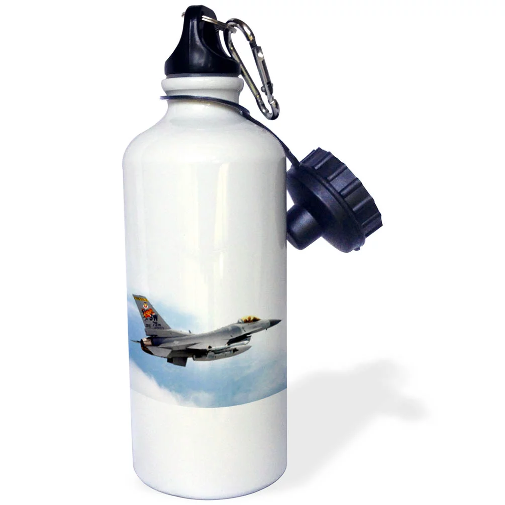 F-16 Jet Aircraft 21 oz Sports Water Bottle wb-813-1