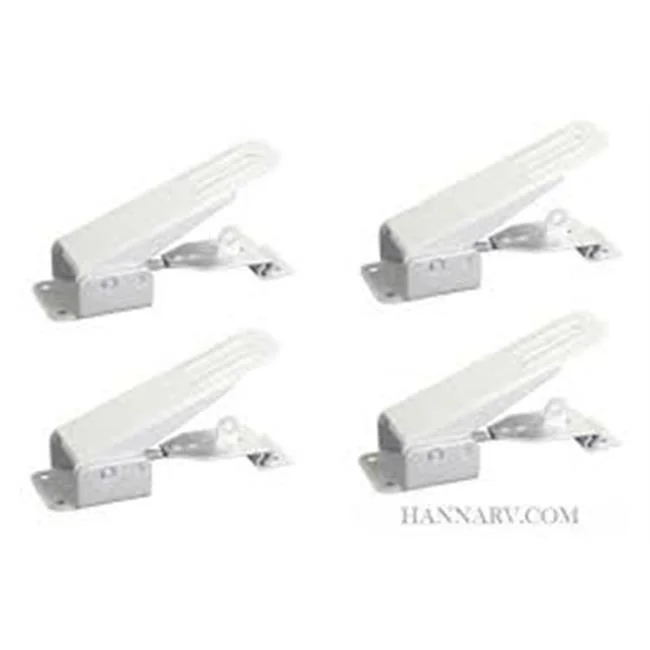 JR Products Fold Down Camper Latch & Catch, White