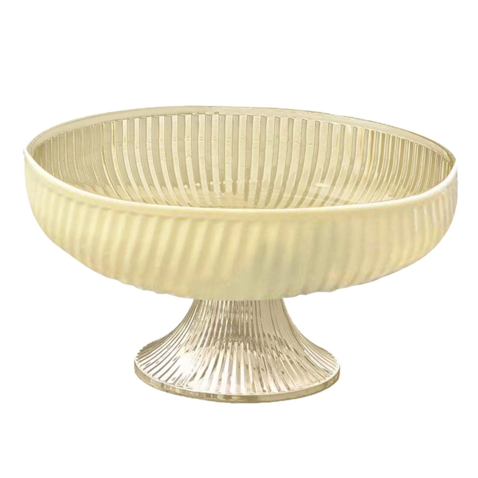 TISHITA Footed Fruit Bowl Pedestal Bowl Dessert Bowl Elegant with Base, Serving Fruit Tray for Wedding Home Farmhouse Kitchen Counter