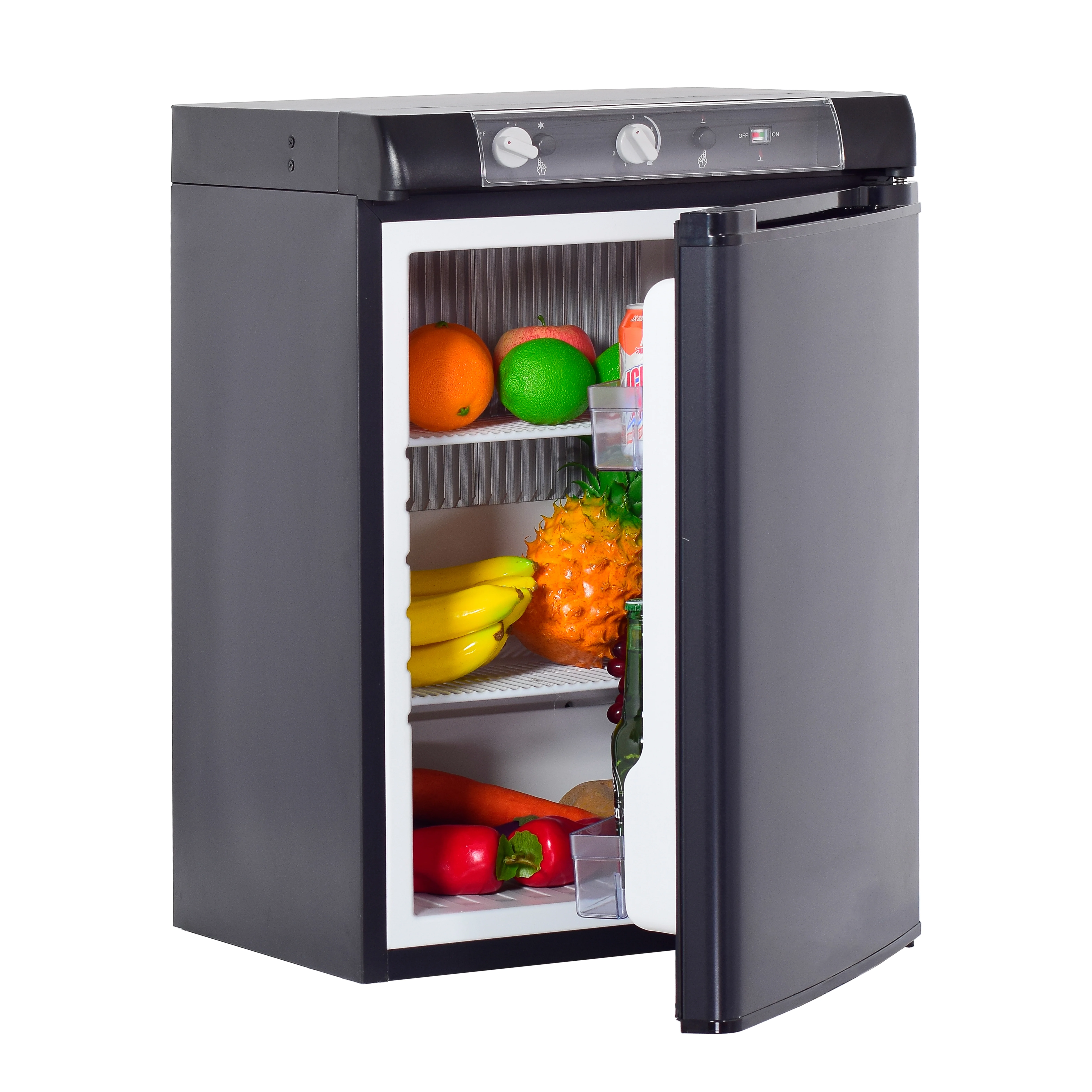 Smad 3 Way Caravan Propane Fridge 110V/12V/LPG Gas Refrigerator for RV Campervan 2.1 Cu ft