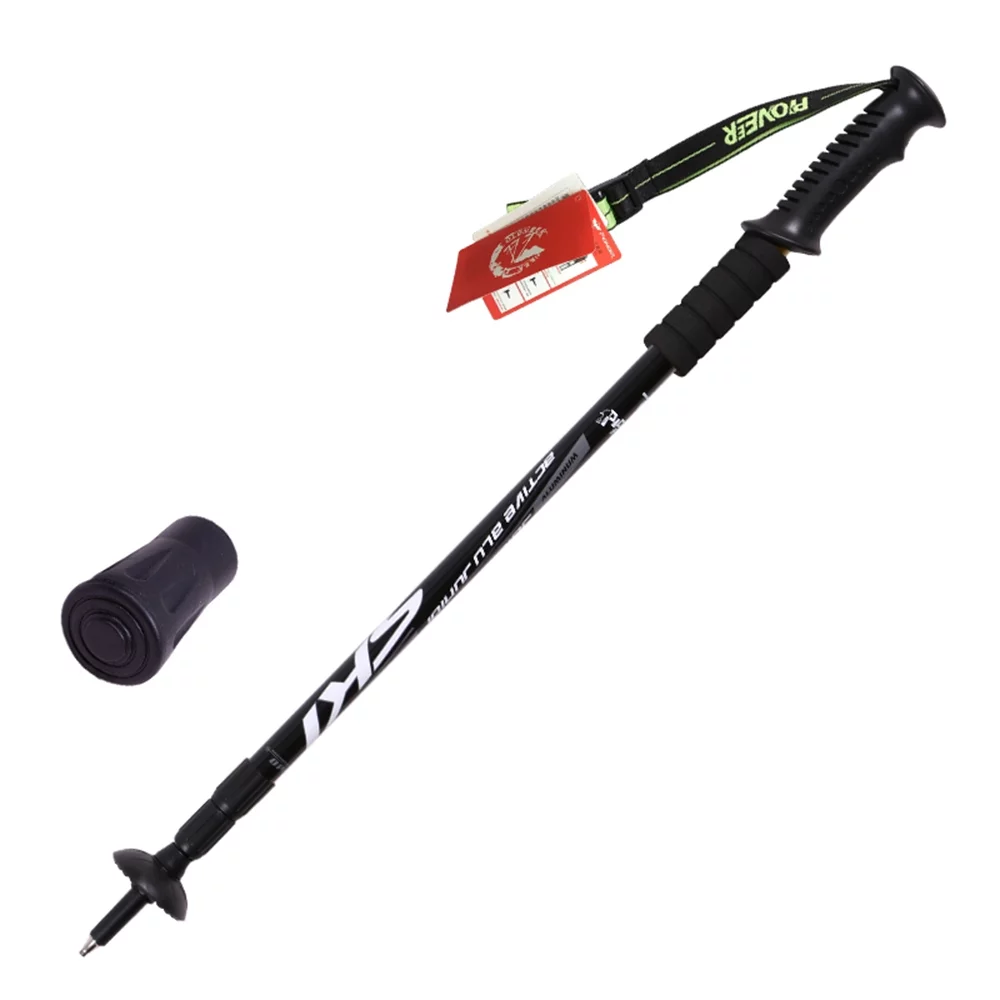 Anti-shock Walking Stick 3-Section Telescopic Adjustable Trekking Hiking Pole Ultralight Outdoor