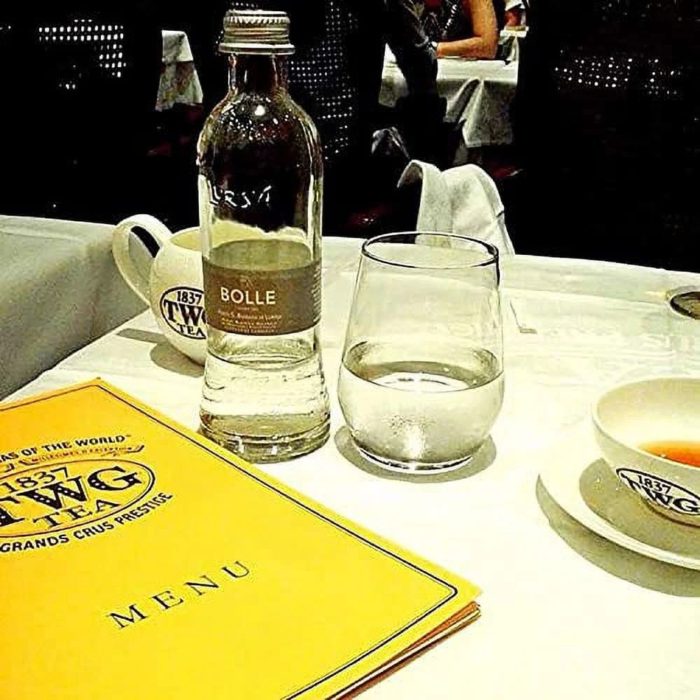 Alu Bolle (Sparkling) Natural Spring Mineral Water, 11 Fl Oz (10 Glass Bottles)