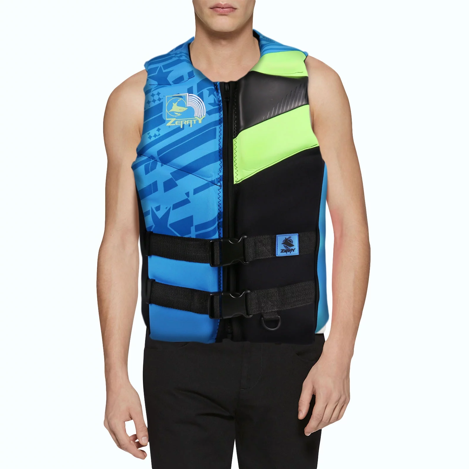 Zeraty Life Jacket Adult Swim Vest Buoyancy Aid Swim Jackets Snorkel Vest for Outdoor Fishing Sailing Surfing Boating Kayaking, Blue