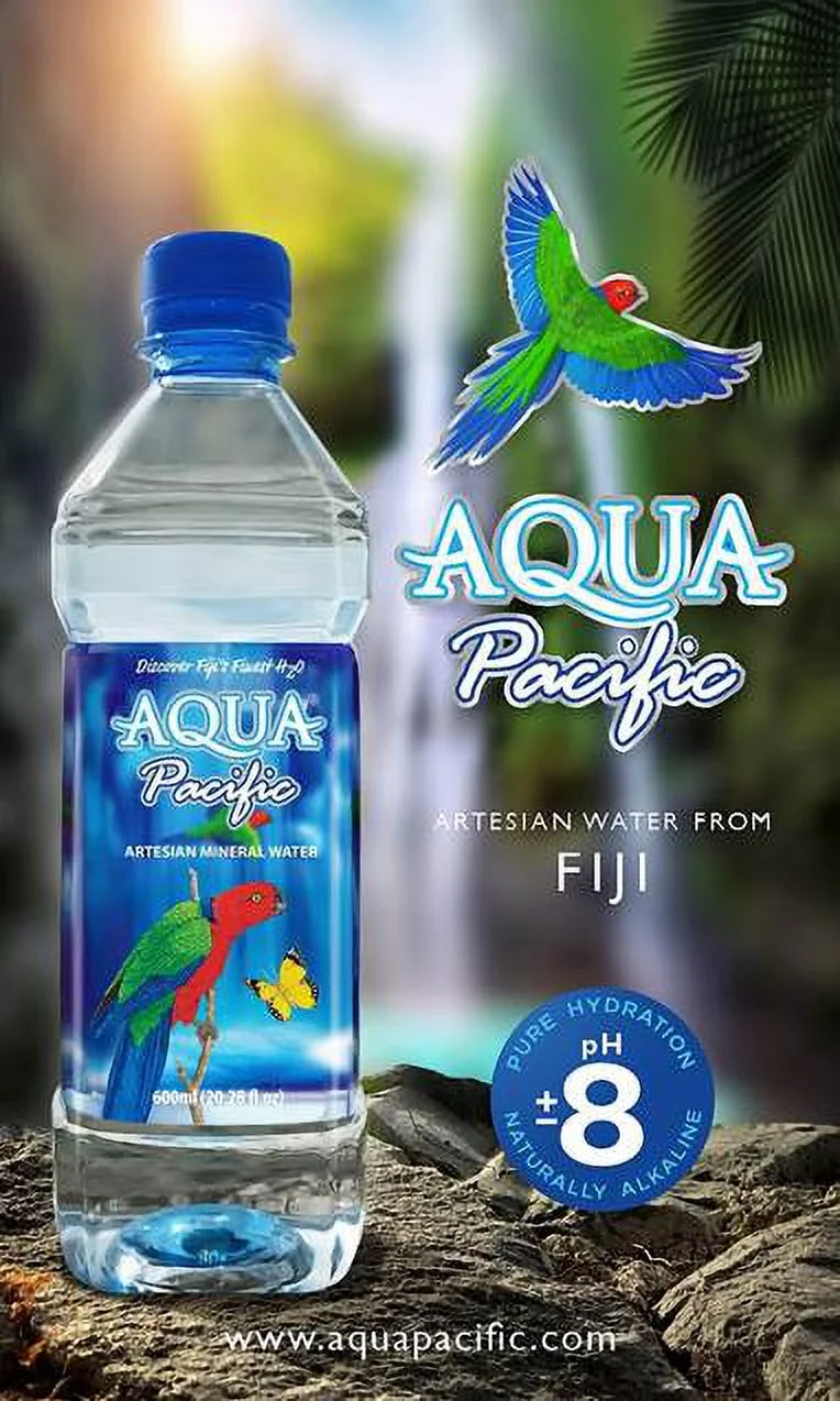 From FIJI - Aqua Pacific® Natural ARTESIAN Mineral Water Case Pack of 24 (20 Oz) Discover Fiji's Finest H20, Naturally High pH & Alkaline