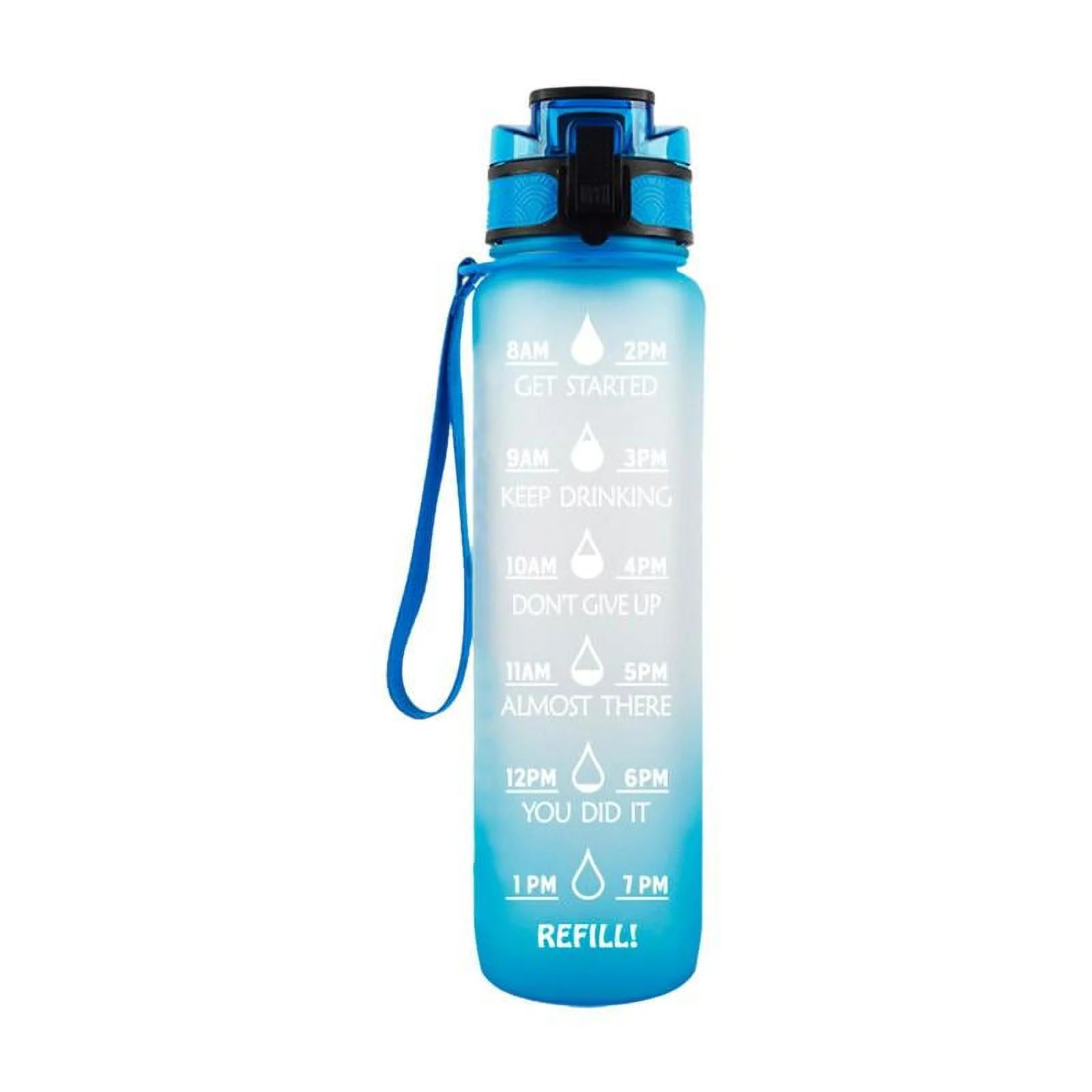 34Portable Water Bottle with Time Marker to Drink, Motivational Water Bottle, Large BPA Free Water Jug for Sports Gym Fitness -