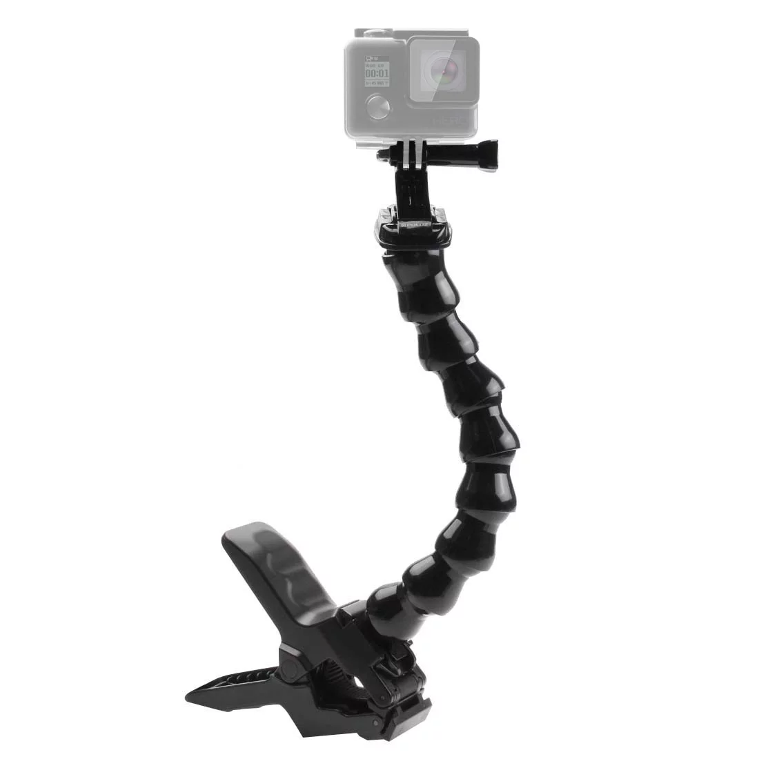 PULUZ Action Sports Cameras Jaws Flex Clamp Mount for GoPro Hero11 Black / HERO10 Black /9 Black