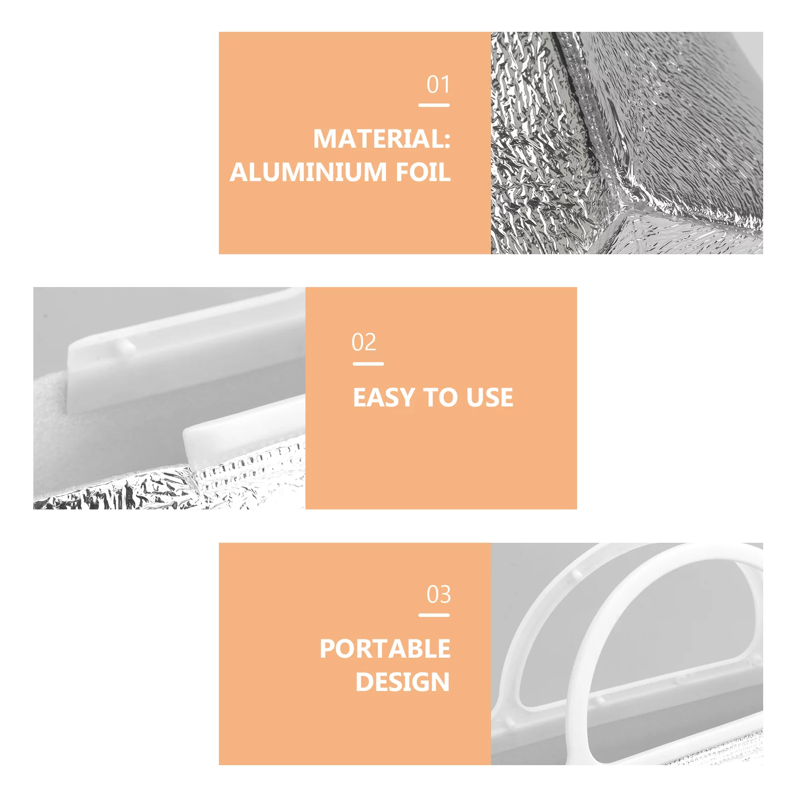 Etereauty 10PCS Tote Food Insulation Bag Disposable Food Storage Bag Portable Food Freshness Protection Bag Thicken Food Storage Bag Heat Preservation Bag for Home Restaurant Camping (Silver)