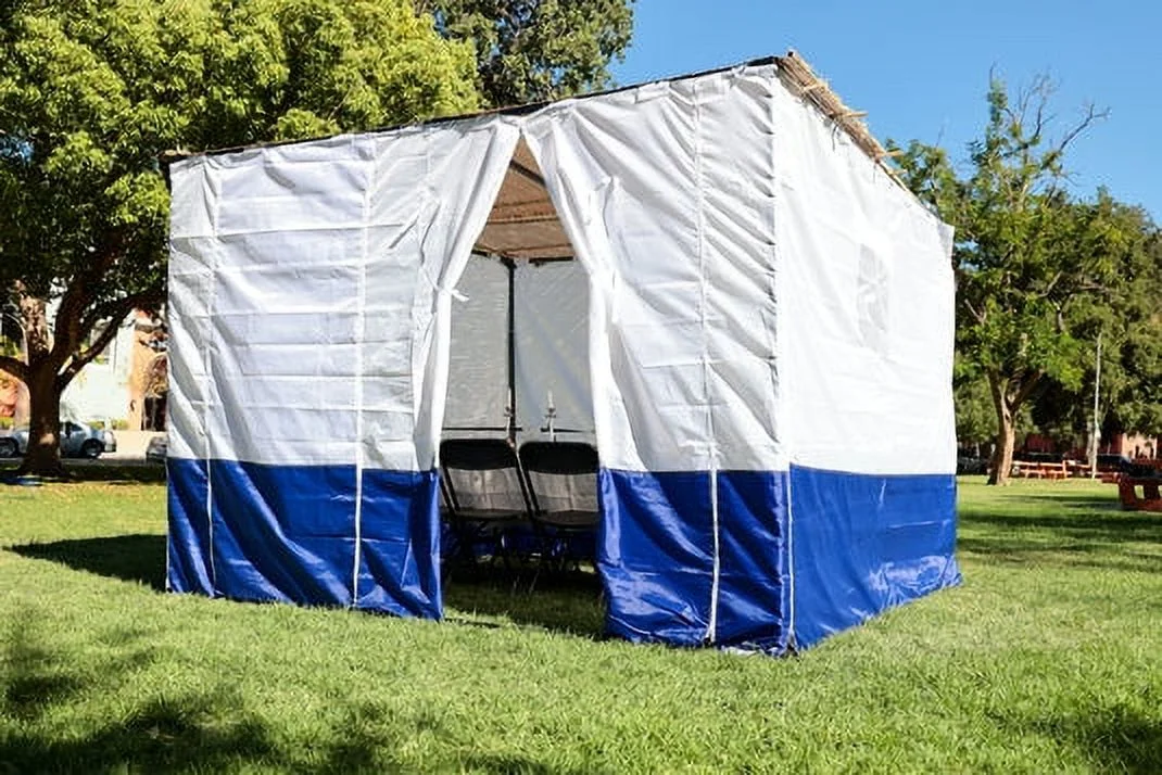 Sukkah Kits 10 x 10 Adjustable Size Sukkah - White Walls