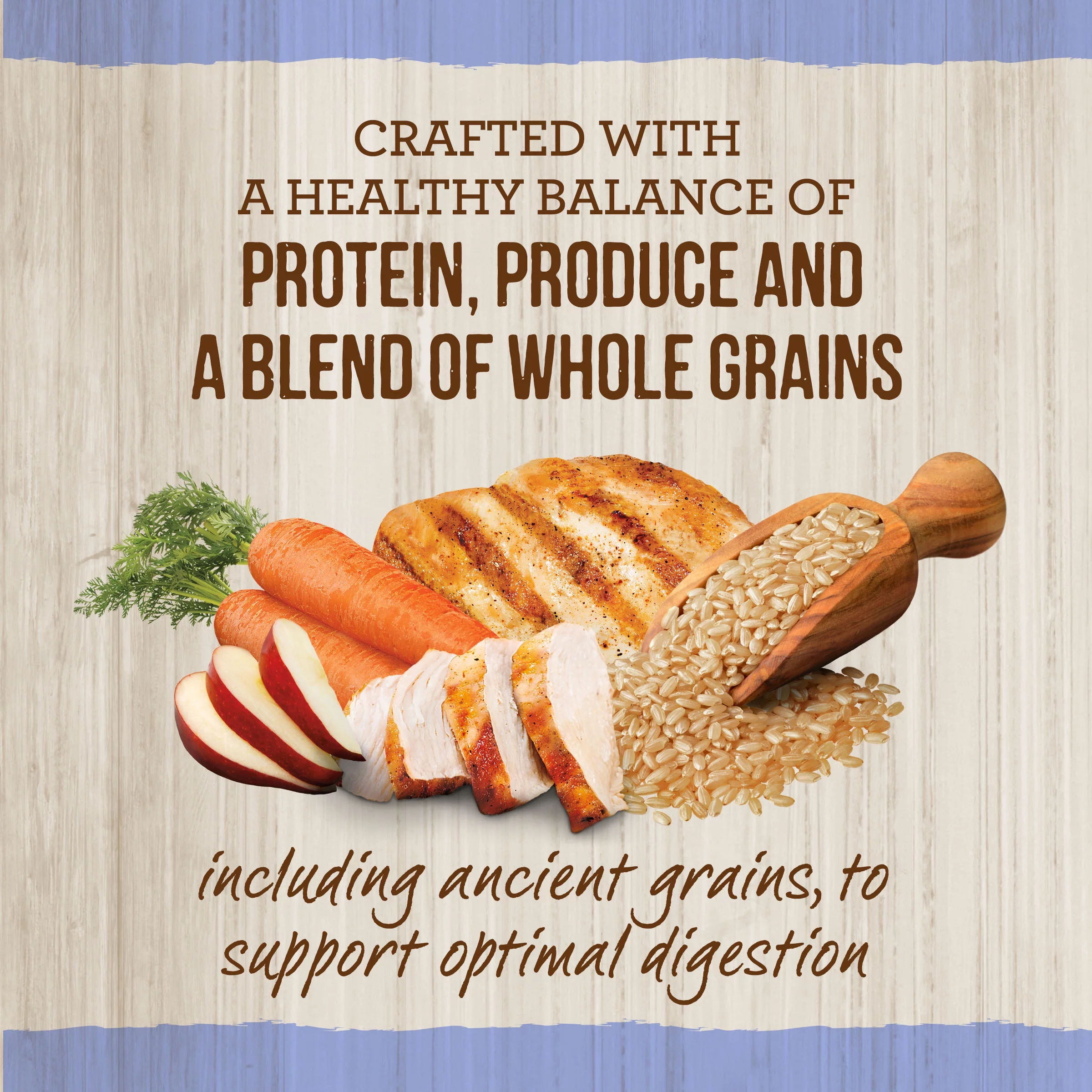 Merrick Chicken Dry Dog Food For Puppies, Whole Grain,12 lb Bag