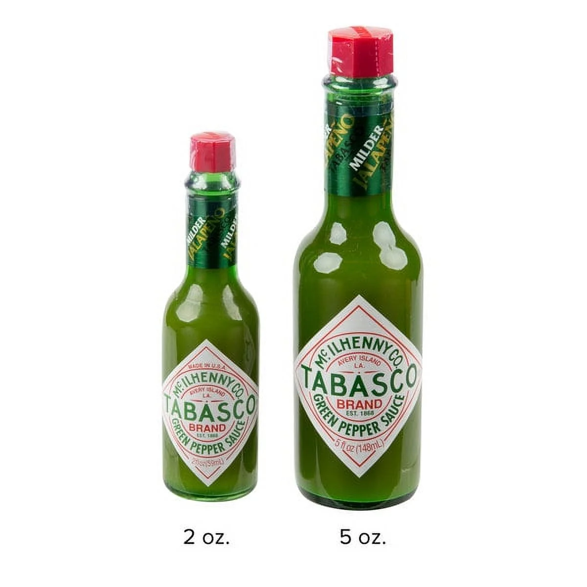 Tabasco Green Pepper Sauce, 5-ounce Bottle (Pack of 4)