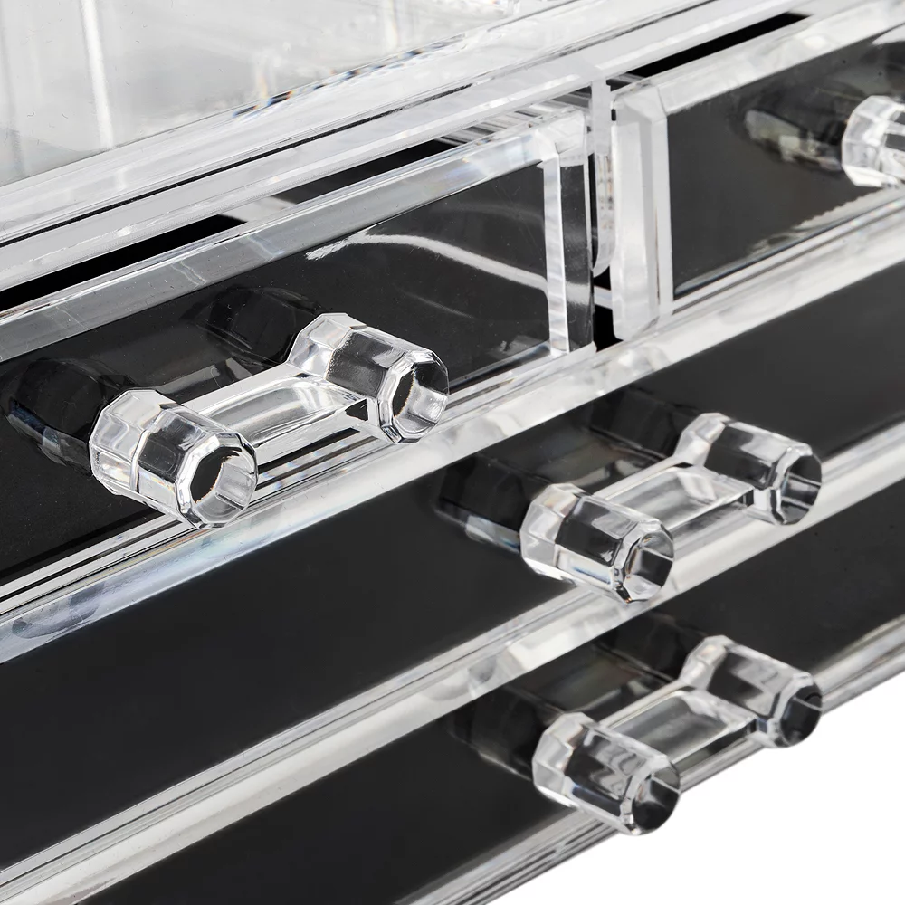 Zimtown Multi-Drawer Acrylic Makeup Cosmetic Storage Holder Jewelry Display Racks 4 7 11 Drawers