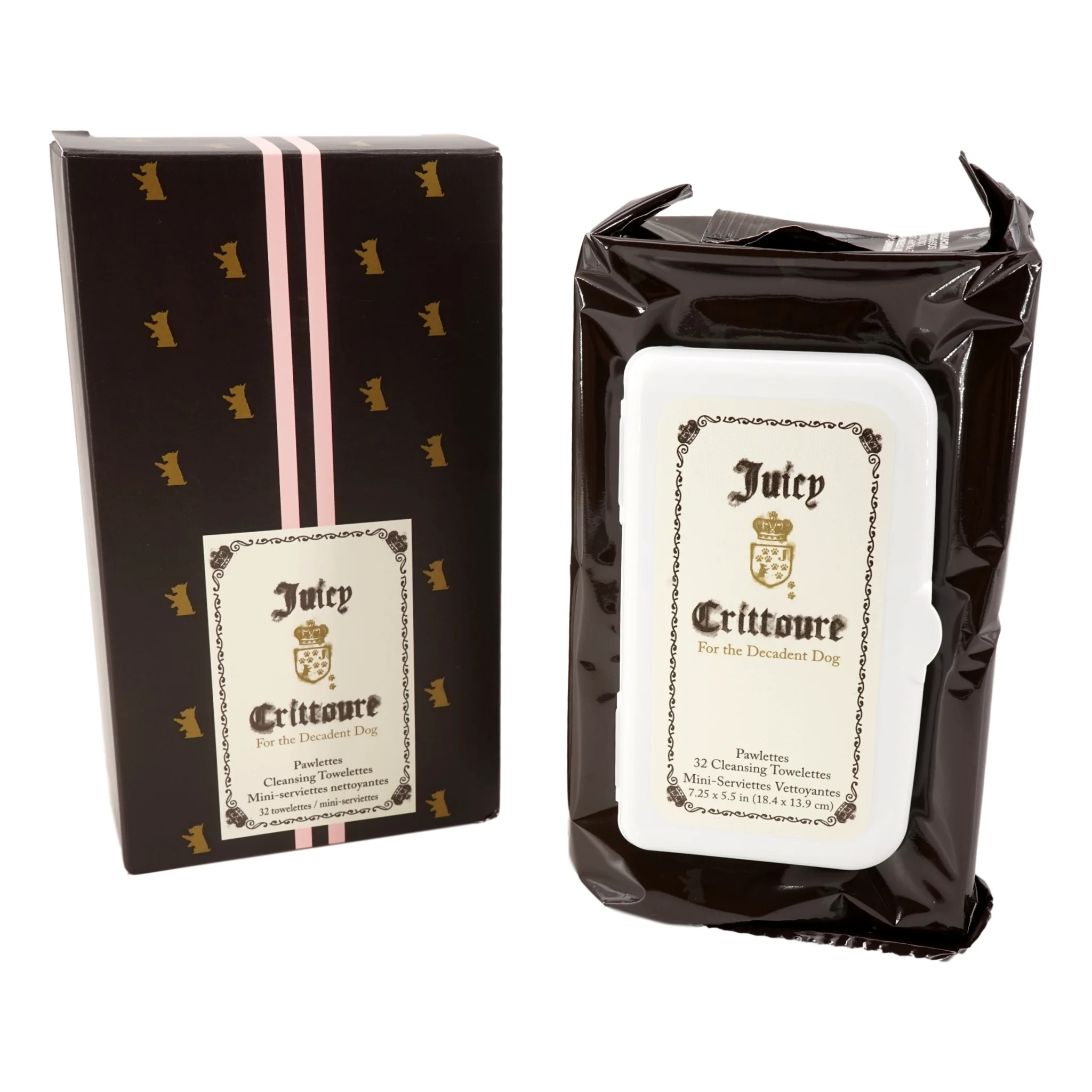 Pawletts Cleansing Towelettes Wipes  (3 pack, 32 ct each)   Dogs, Puppies Pets By Juicy Crittoure