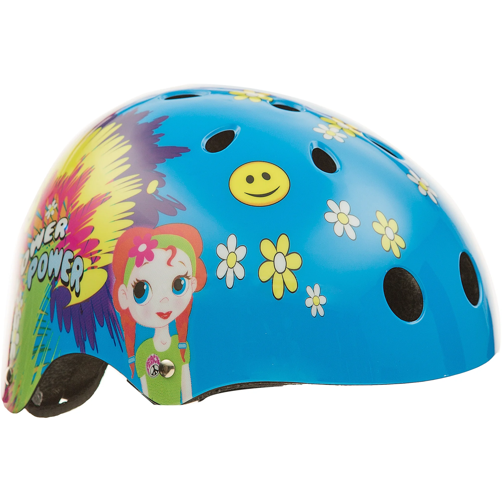 TITAN Flower Power Princess Protective BMX and Skateboard Helmet