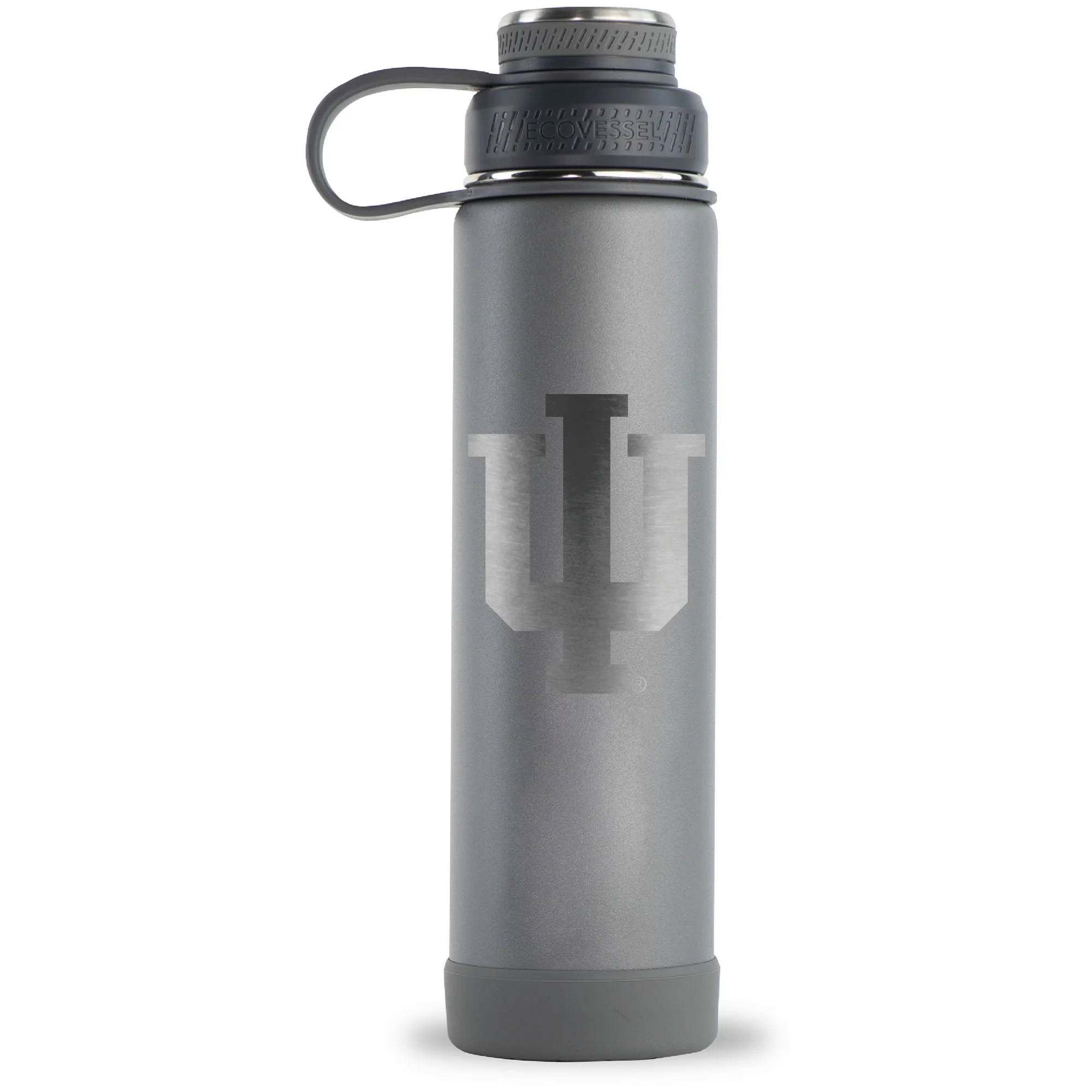 Gray Indiana Hoosiers 24oz. EcoVessel Boulder Bottle