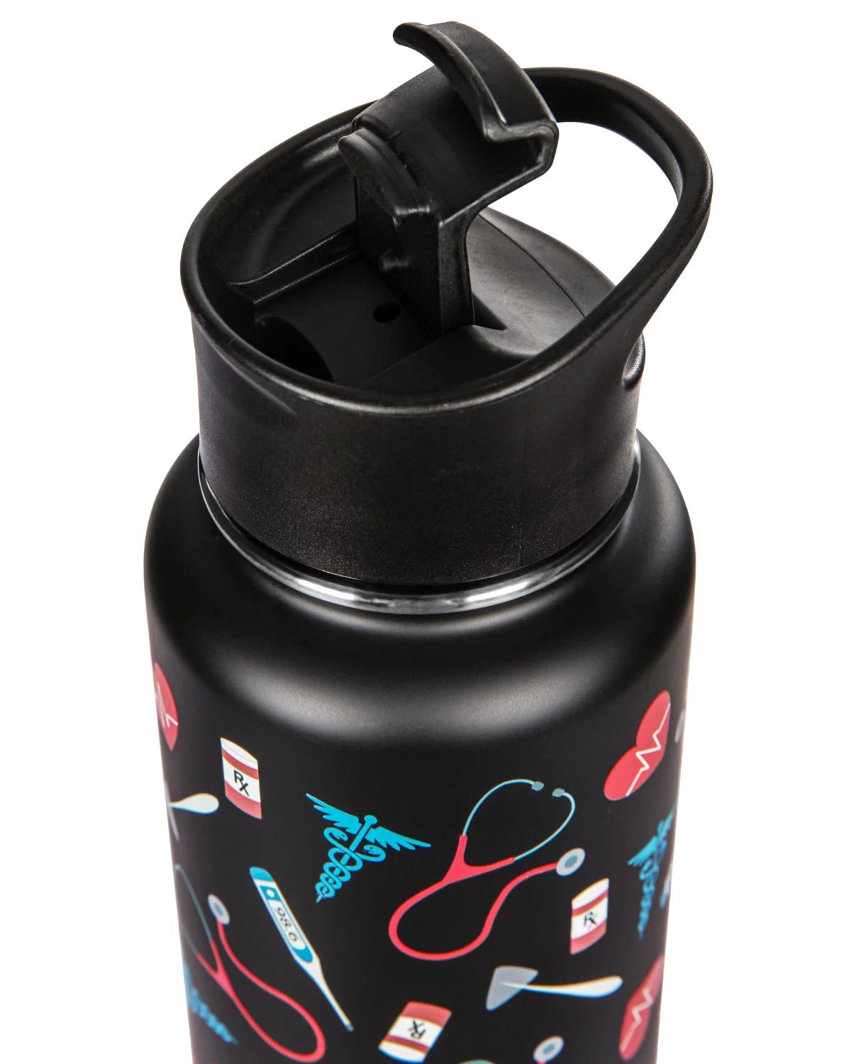 MeMoi Thermal Insulated Stainless Steel Medical 32 Oz Water Bottle