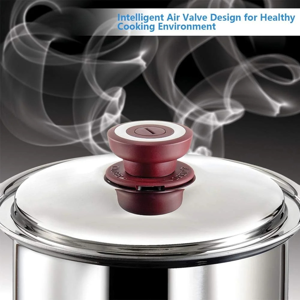 Stainless Steel Stock (9 Inch) - Small Soup For Cooking With Lid, Heat-Proof Double Handles For Induction/Electric/Gas Stoves - Dishwasher Safe Cookware