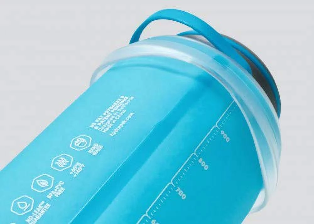 HydraPak Stash Water Bottle, Mammoth Grey, 750ml,