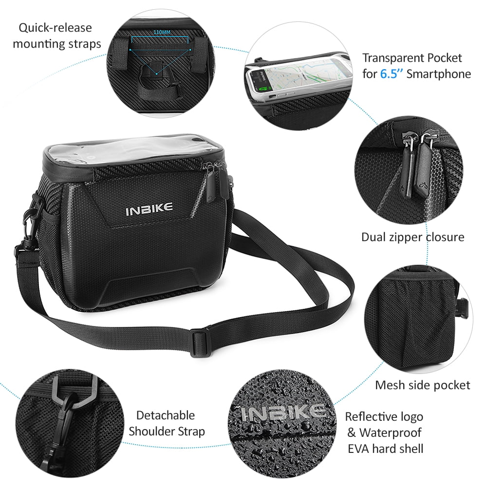 INBIKE Bicycle Pack,Screen Handlebar Road Bike Handlebar Waterproof Road Bike HandlebarScreen HandlebarAdventures