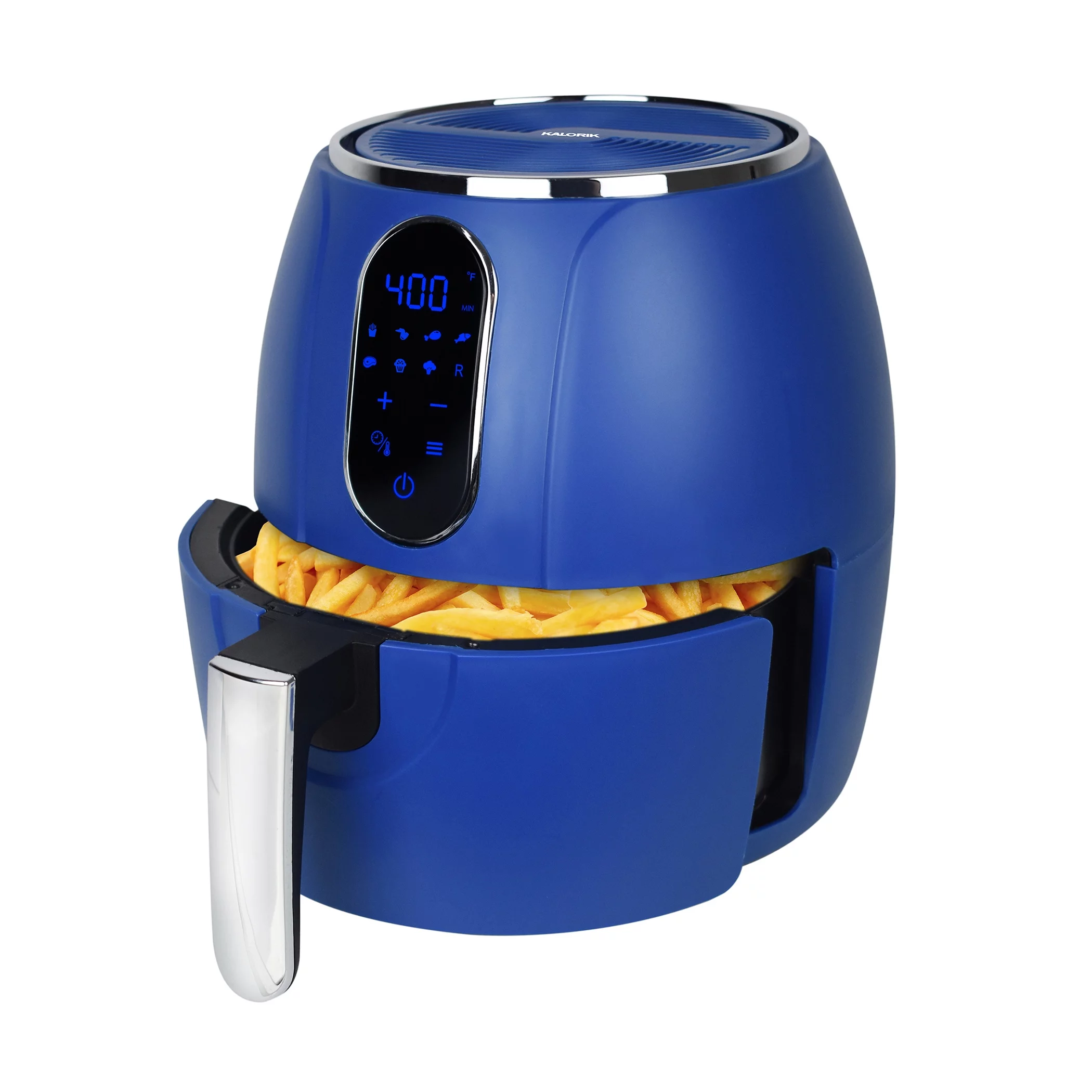 Kalorik 3.2 Quart Touch Screen Air Fryer Blue with 8 Presets, FT 47859 BL