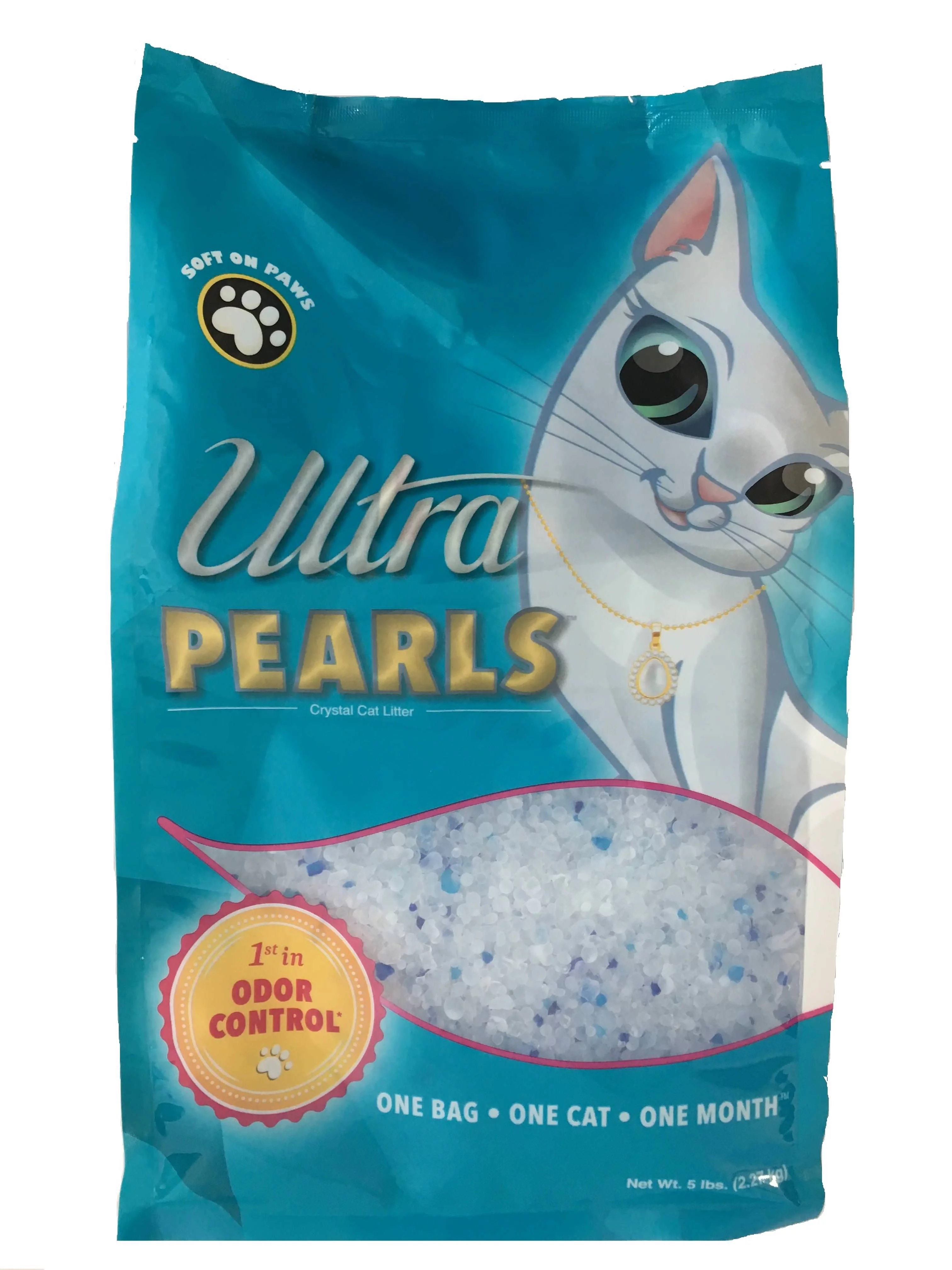 Ultra Pearls Cat Litter, 5-lb Bag, White