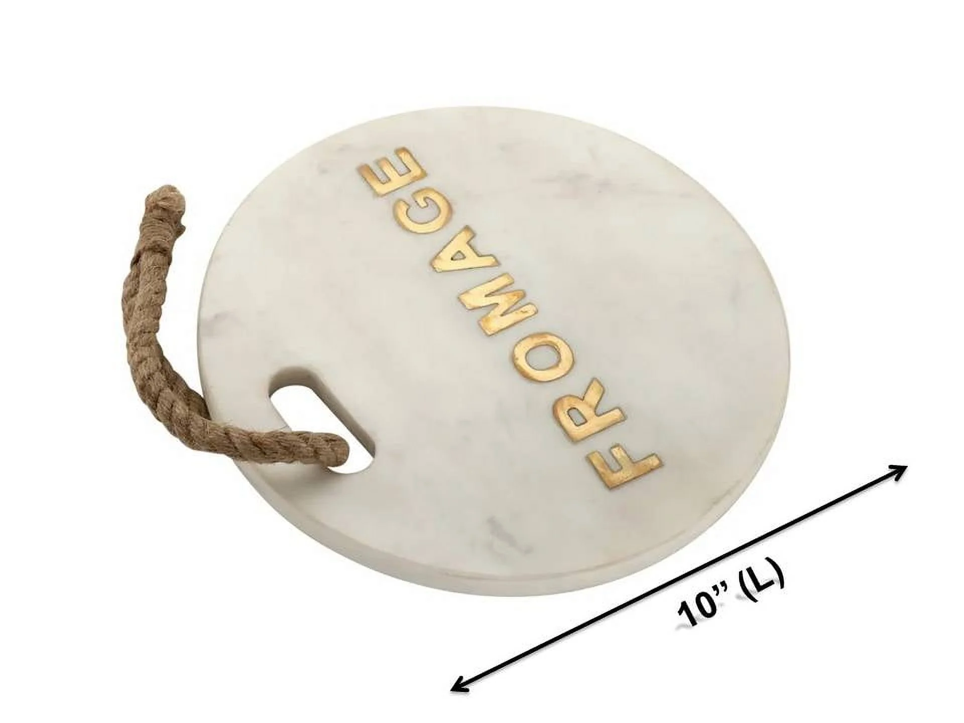 Chop-N-Slice 10 in. x 10 in. Circular Marble Cutting Board By Mascot Hardware