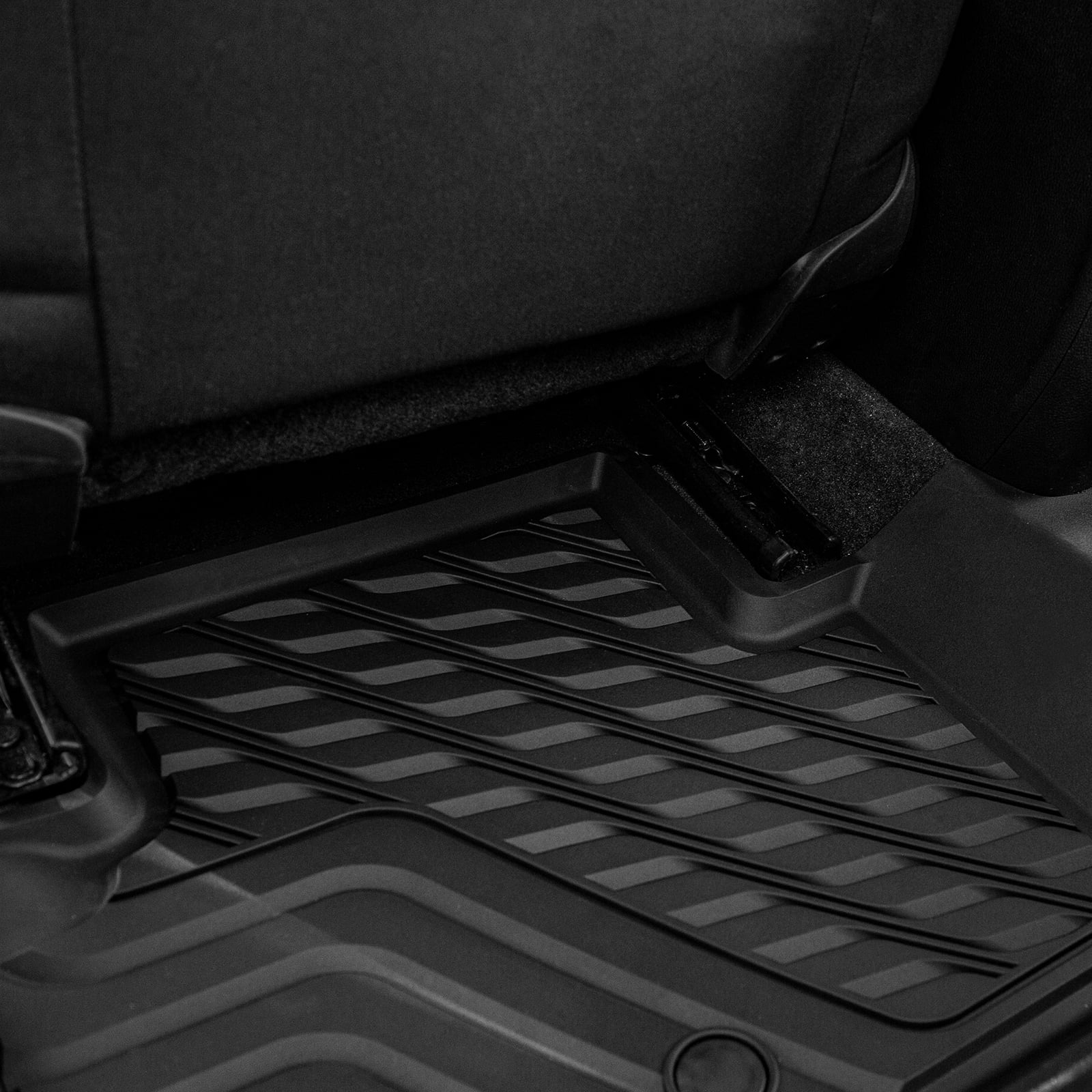 3W Floor Mats for 2015-2022 Chevrolet Colorado/GMC Canyon Crew Cab  All Weather Heavy Duty Custom Fit TPE Car Floor Carpet Liner Front & Rear 2 Rows, Black