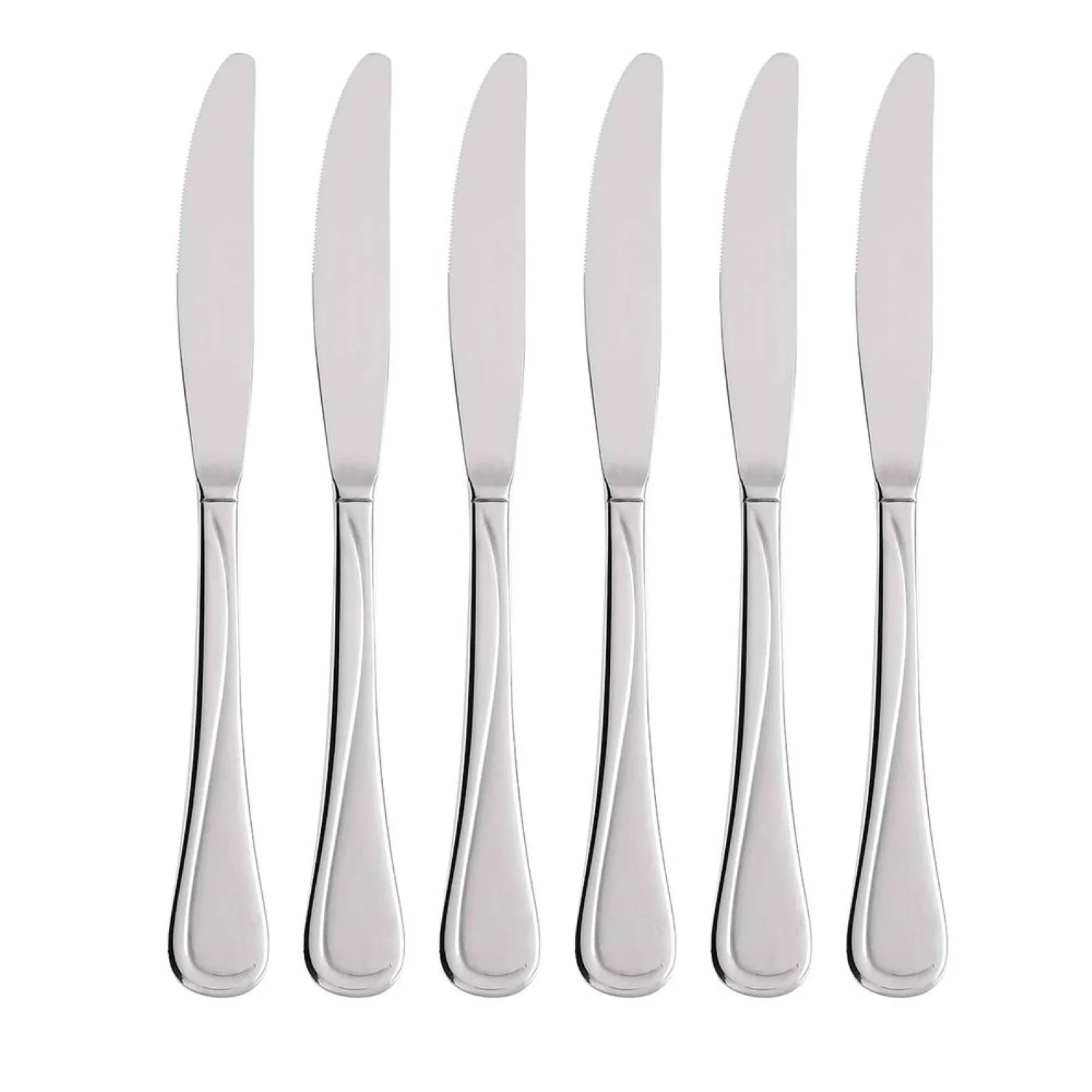 Lenox Oneida Flight Dinner Knives, Set Of 6, Stainless Steel