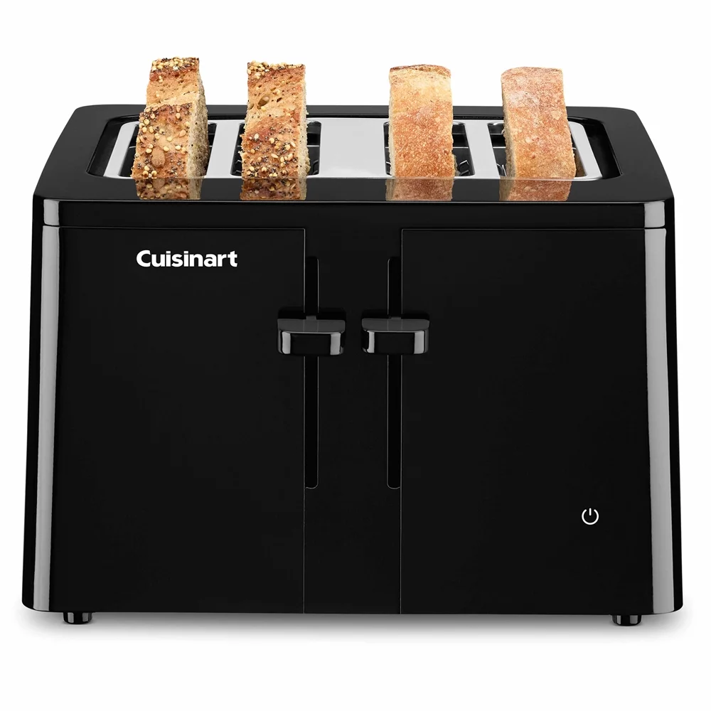 Cuisinart CPT-T40 4-Slice Touchscreen Toaster Black Bundle with 1 Year Extended Protection Plan