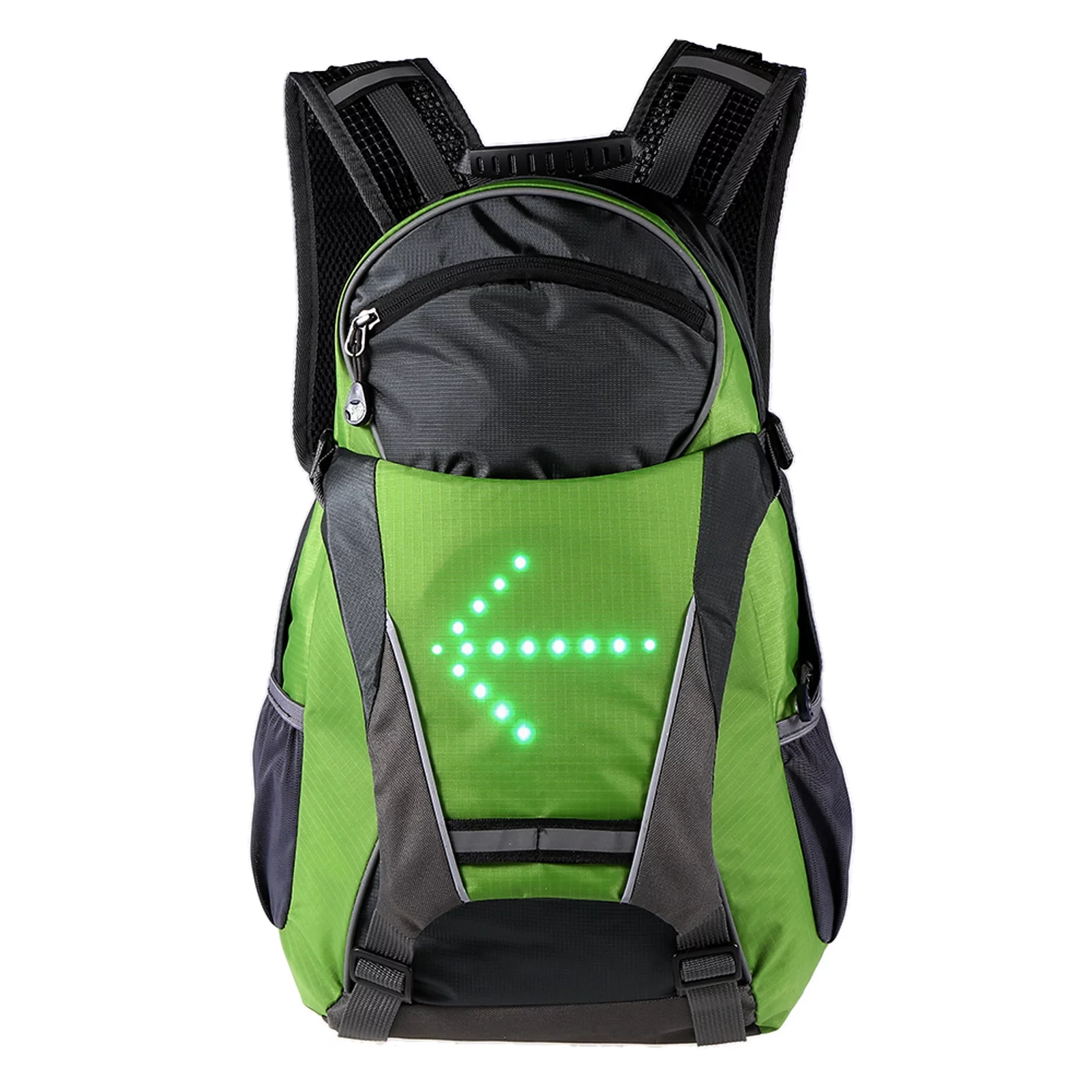 Lixada LED Cycling Backpack 18L Reflective Bag with Turn Signal Light Night Riding Safety Running Camping Pack