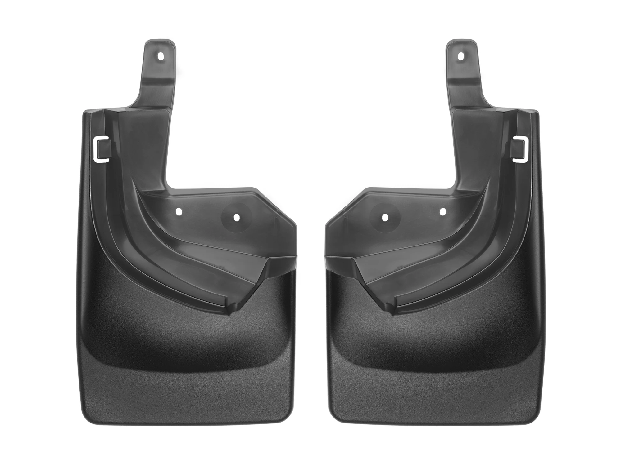 WeatherTech Custom No Drill Splash Guard MudFlaps compatible with Jeep Wrangler 4-Door, Wrangler 2-Door, Wrangler Unlimited 4-Door, Rear Pair - Black
