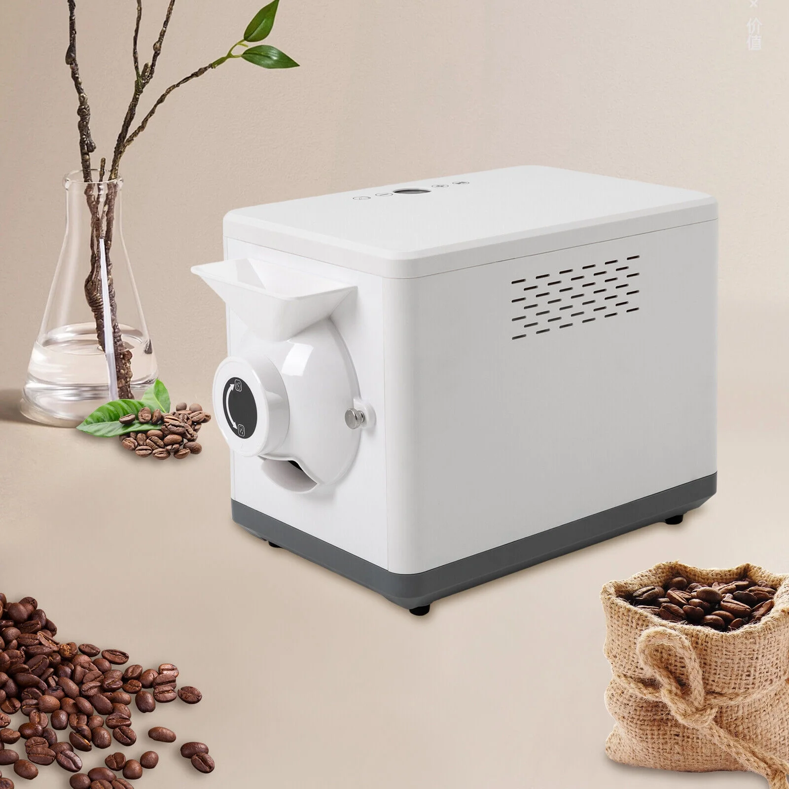 Electric Coffee Bean Roaster Machine 1000g Grain Dry Commercial Roaster 1000W