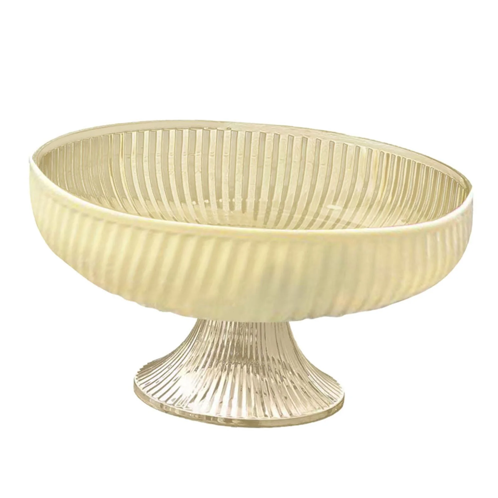 TISHITA Footed Fruit Bowl Pedestal Bowl Dessert Bowl Elegant with Base, Serving Fruit Tray for Wedding Home Farmhouse Kitchen Counter