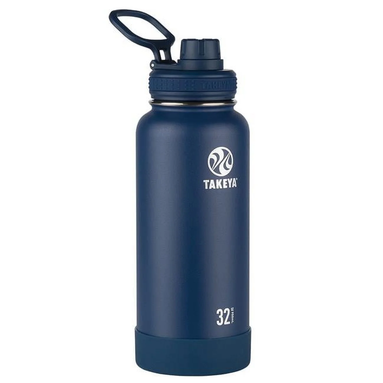 Takeya  32 oz Actives Double Wall Midnight BPA Free Insulated Water Bottle, Blue