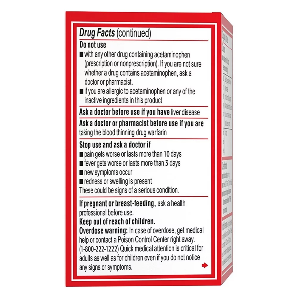 TYLENOL Rapid Release Gels 24 ea (Pack of 3)