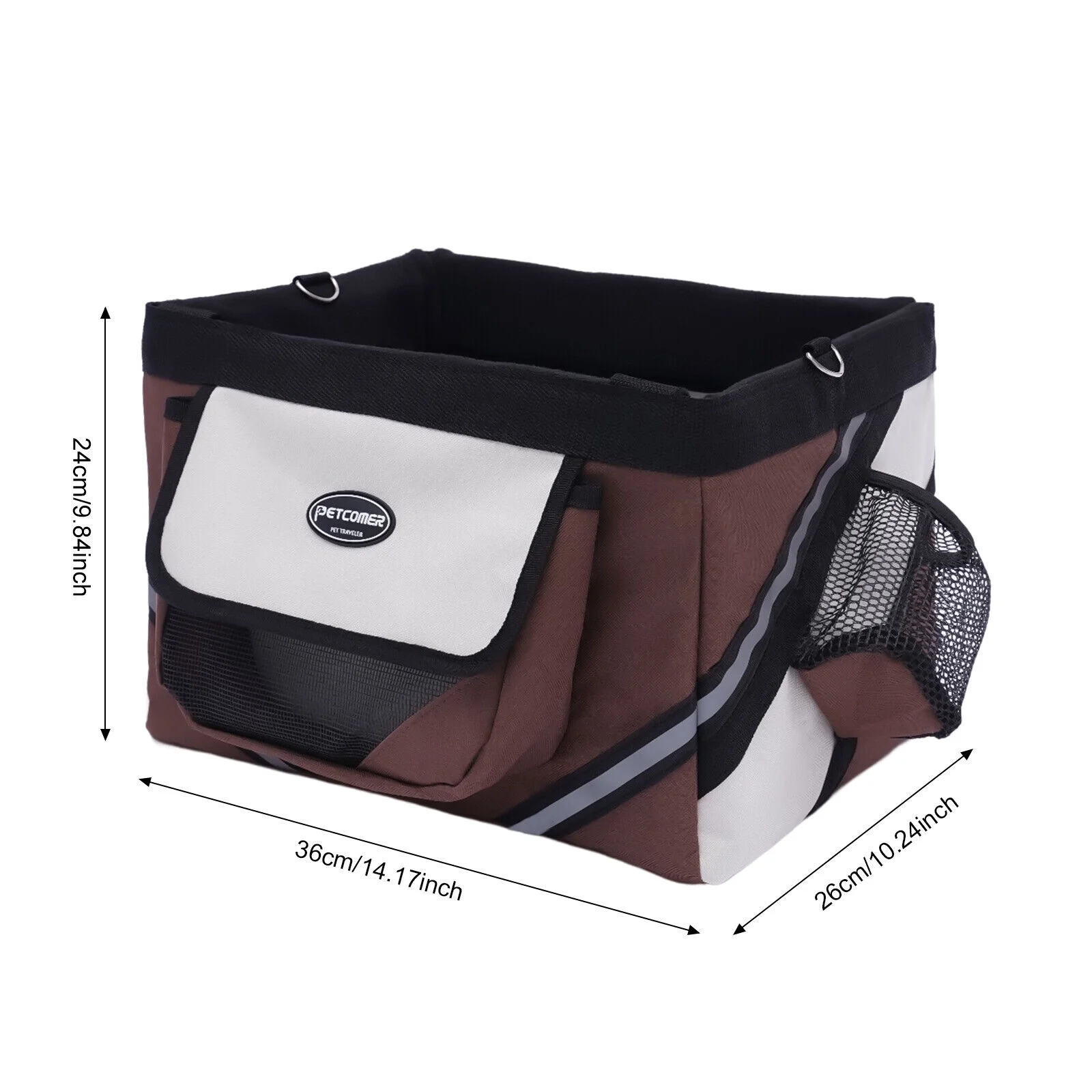 Front Pet Carrier Bag Cat Seat Dog Bicycle Bike Basket Foldable Handbag Basket