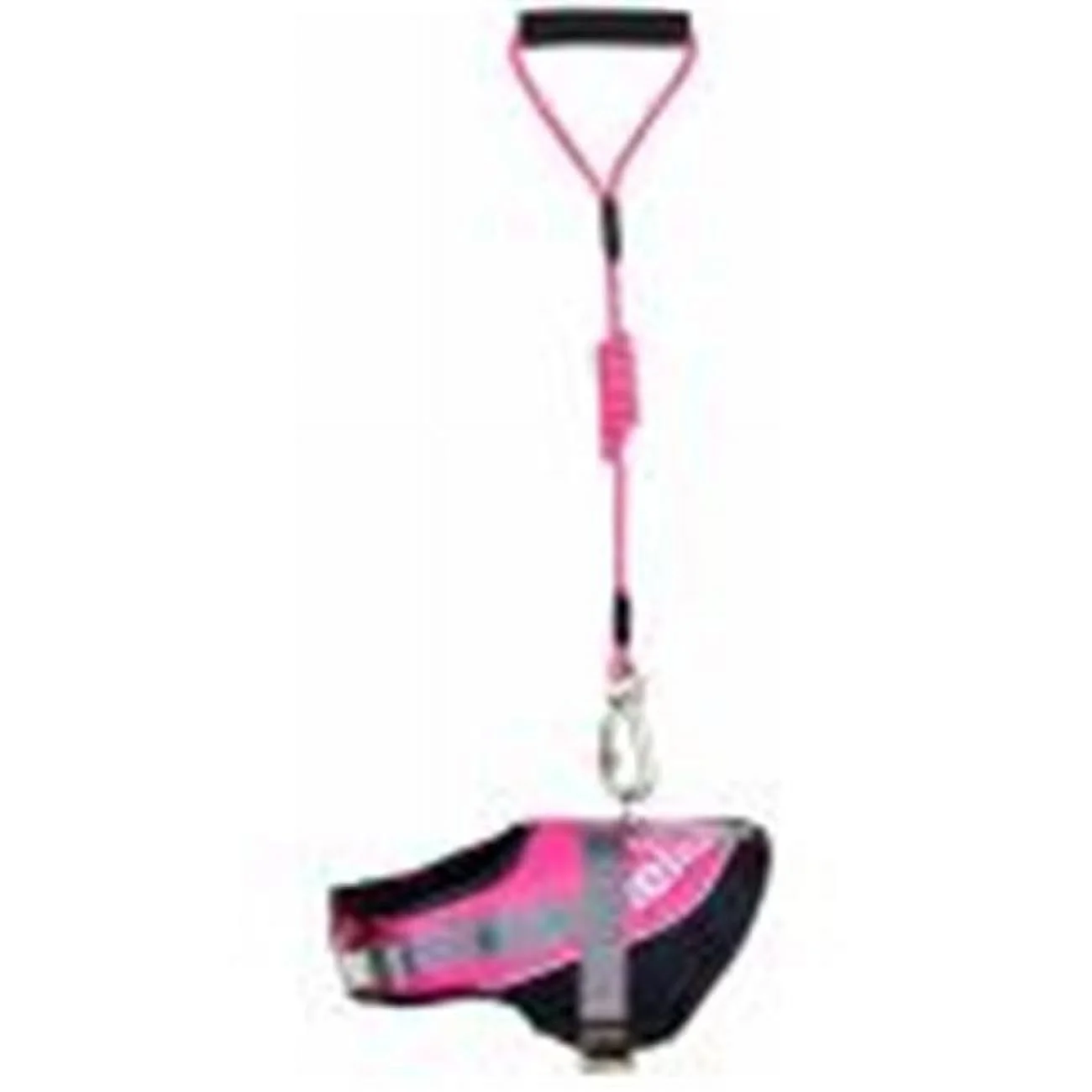 Helios Bark-Mudder Easy Tension 3M Reflective Endurance 2-In-1 Adjustable Dog Leash And Harness- Pink - Medium