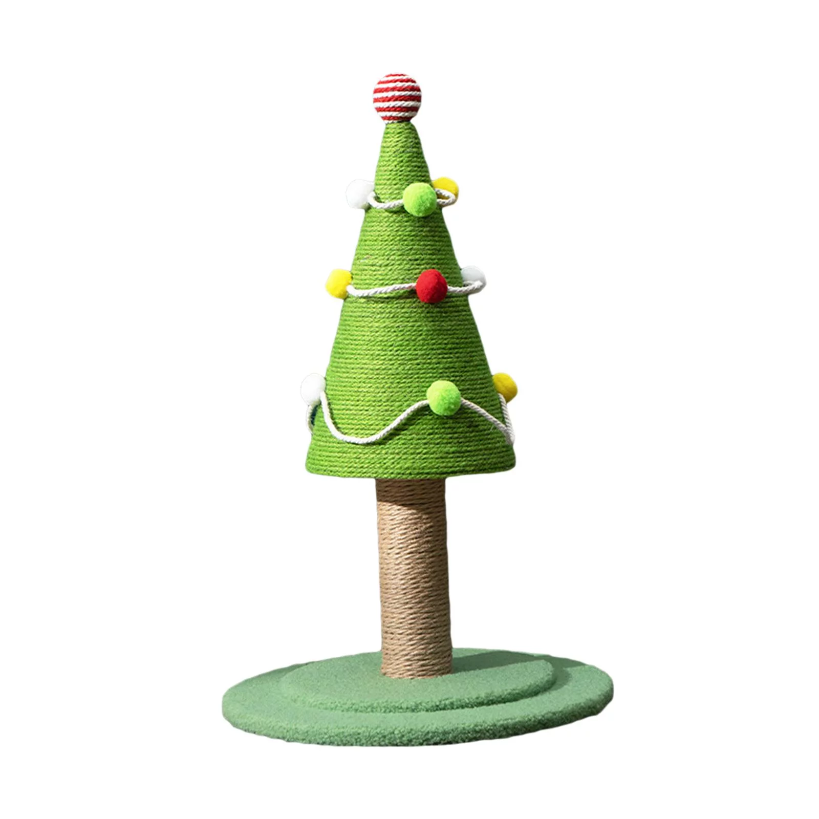 Kitten Kitty Sisal Scratch Christmas Tree Cat Scratcher for Adult Large Cats