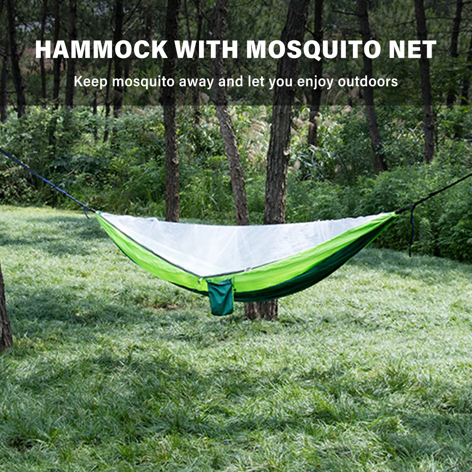 Goolrc Hammock with Mosquito Net, 300kg Load Capacity, Easy Installment for Camping Picnic