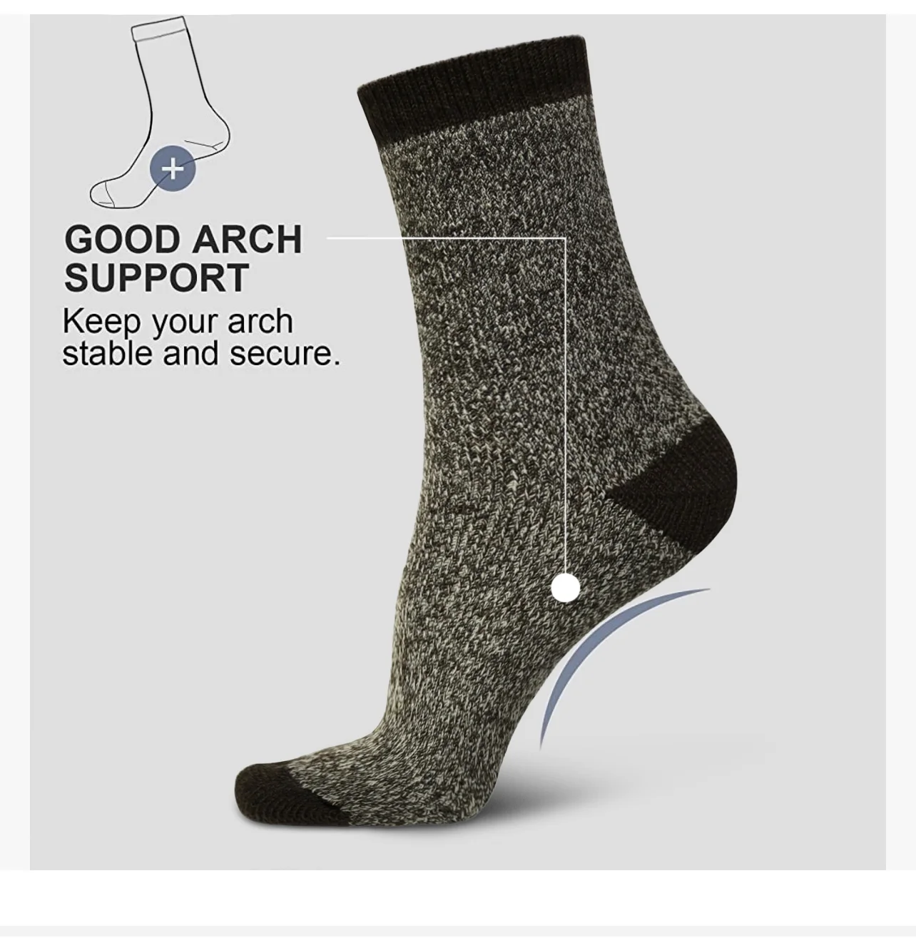 4-Pairs: Women's Cozy Soft Thick Winter Warm Thermal Insulated Heated Crew Socks