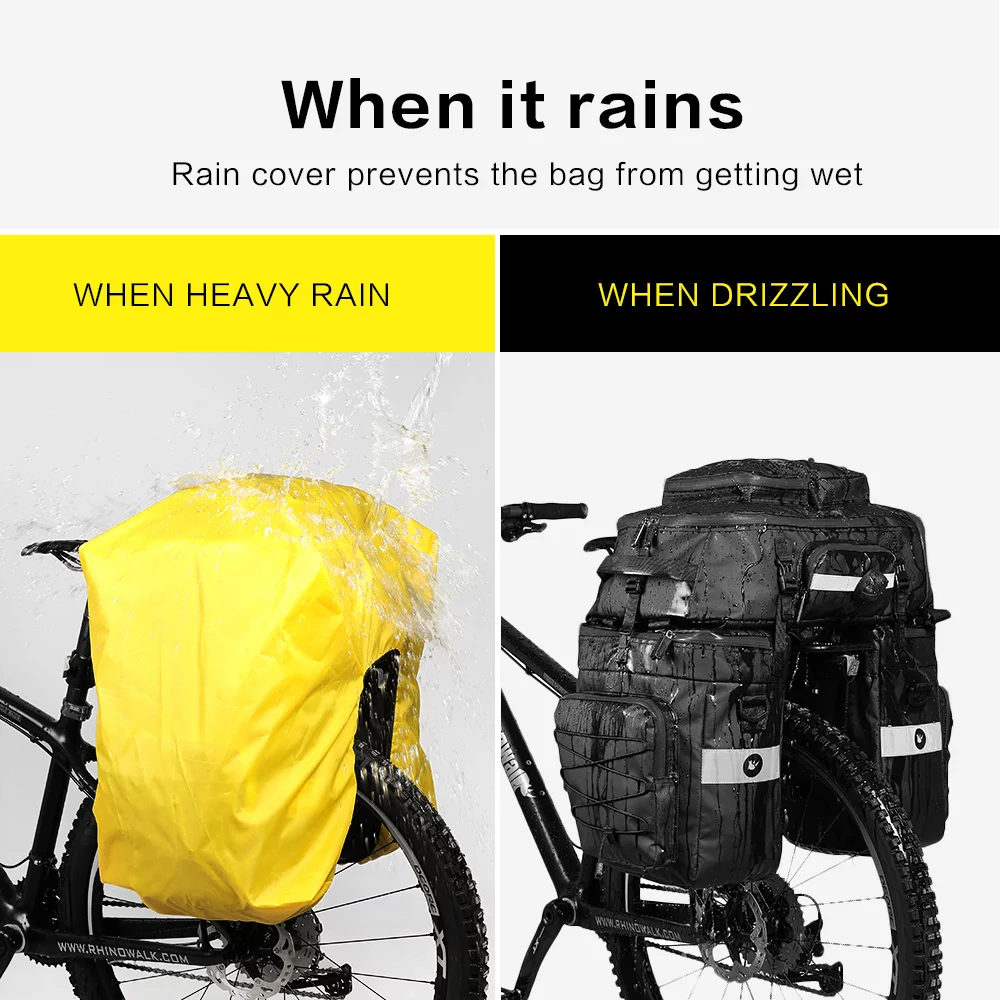 Arealer Bike Bag,3 In 1 Rear Waterproof Bike In 1 Bike Waterproof Bike Saddle Qahm Yubz