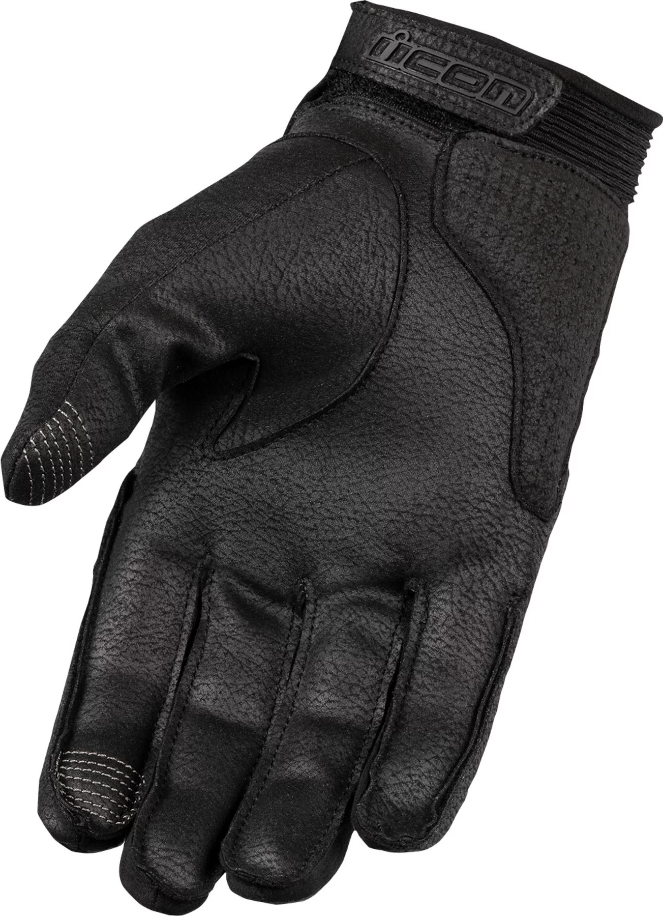 Icon Superduty 3 Mens Leather Motorcycle Gloves Black XXL