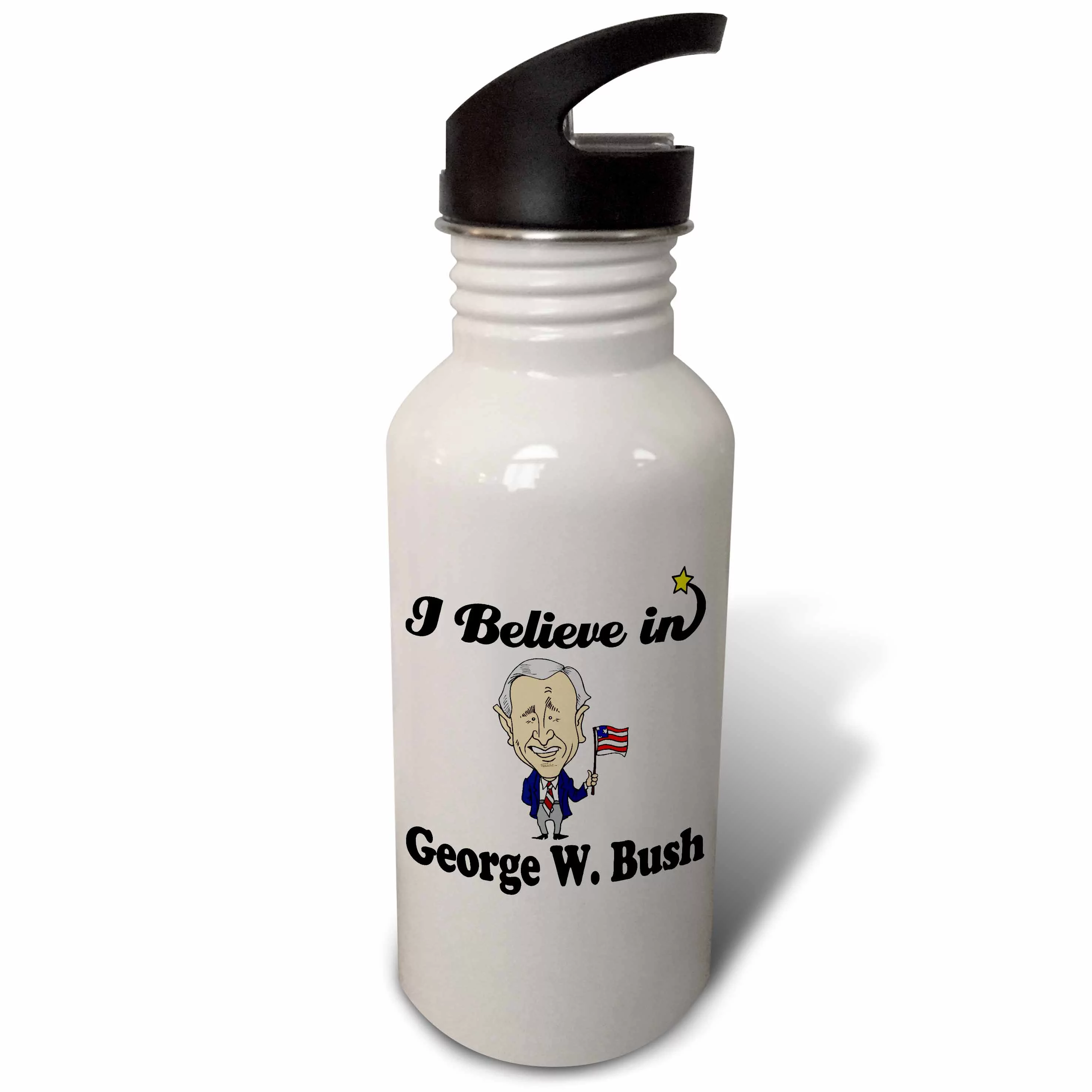 I Believe In George W Bush 21 oz Sports Water Bottle wb-105182-1