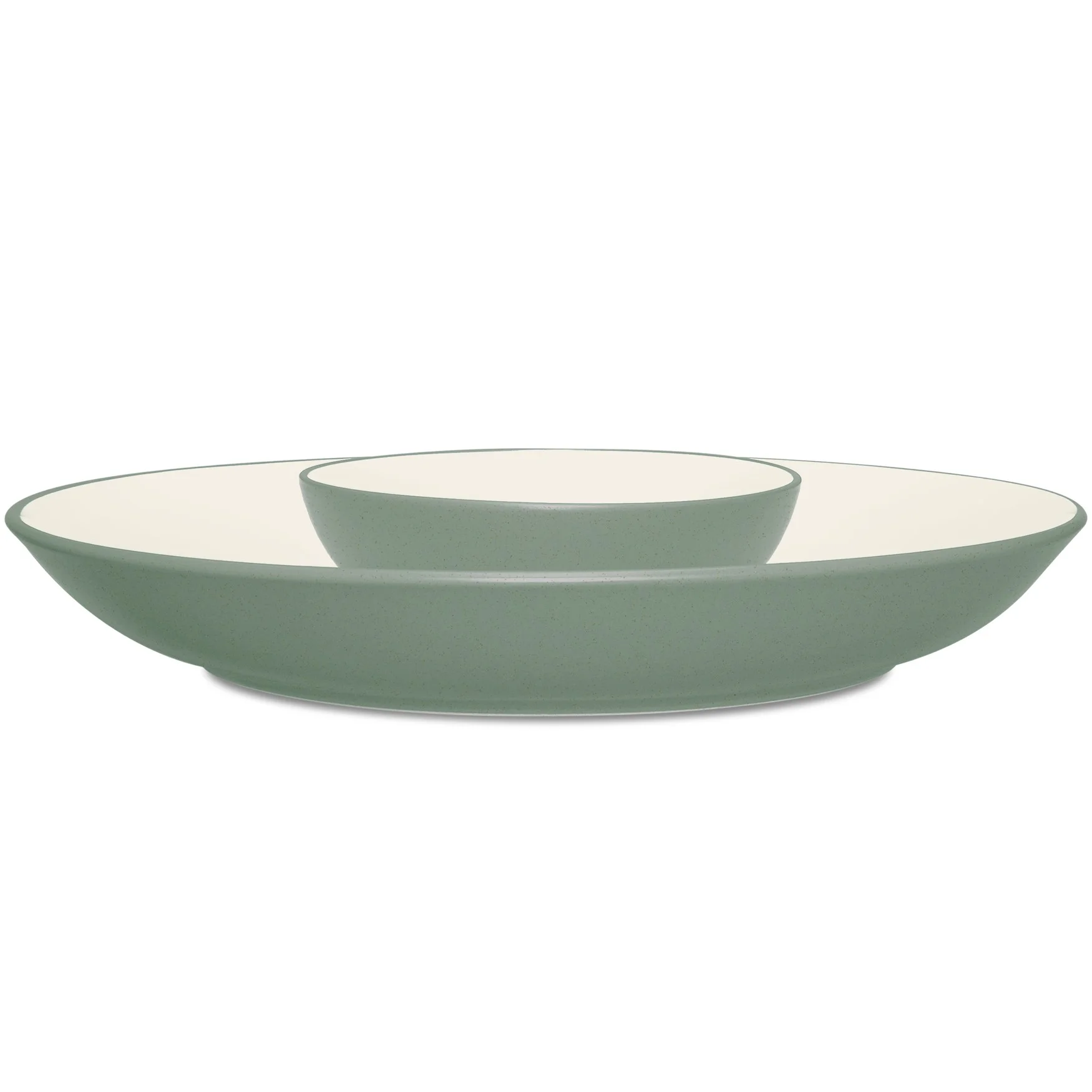 Noritake Colorwave Green Chip and Dip Serving Bowl