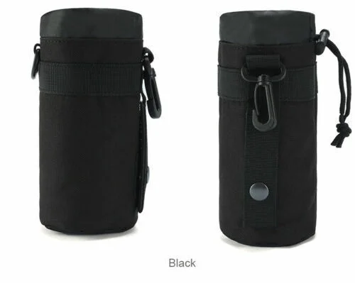 Outdoor Portable Water Bottle Bag Tactical Molle Kettle Pouch Holder for Camping