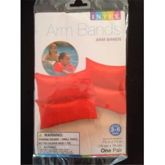 The Wet Set  Swim Arm Bands, Orange - 7 x 7 in.
