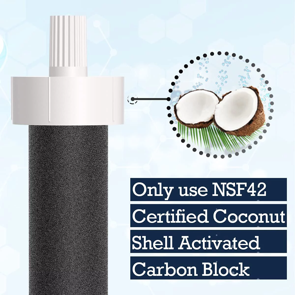 IT'S PURE 10 Packs Bottle Filter Replacement BB06 Bottle Water Filter Compatible with Brita Brita Hard Sided and Sport Bottle